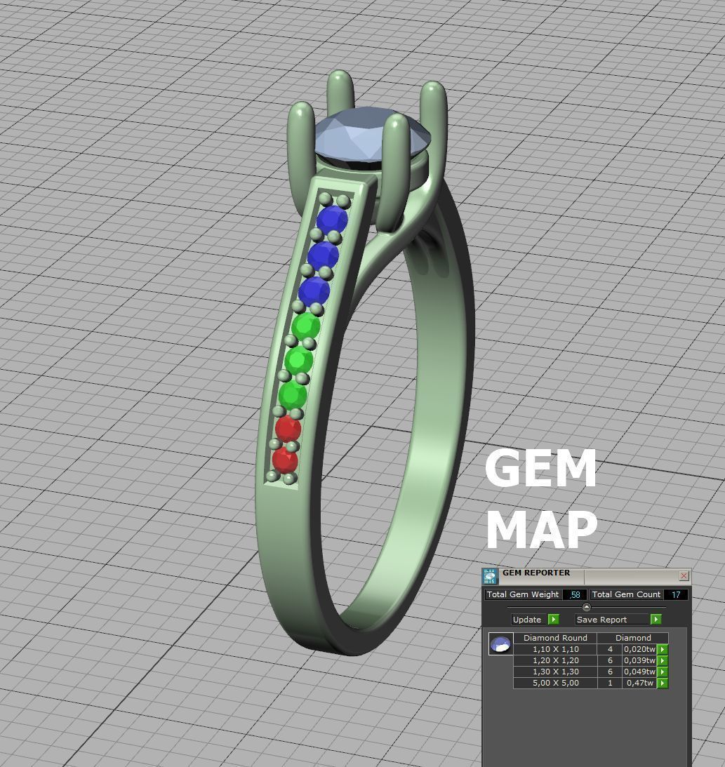 Trellis Engagement Ring Half Carat Stone 2 RINGS COLLECTION _34