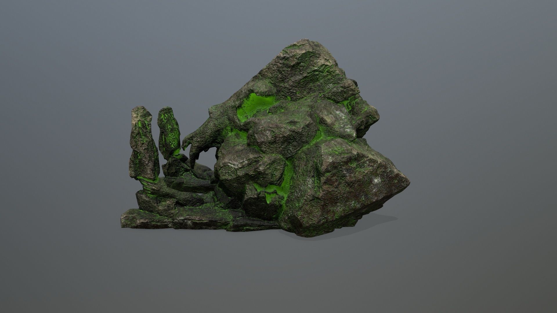 skull gate Low-poly 3D model_9