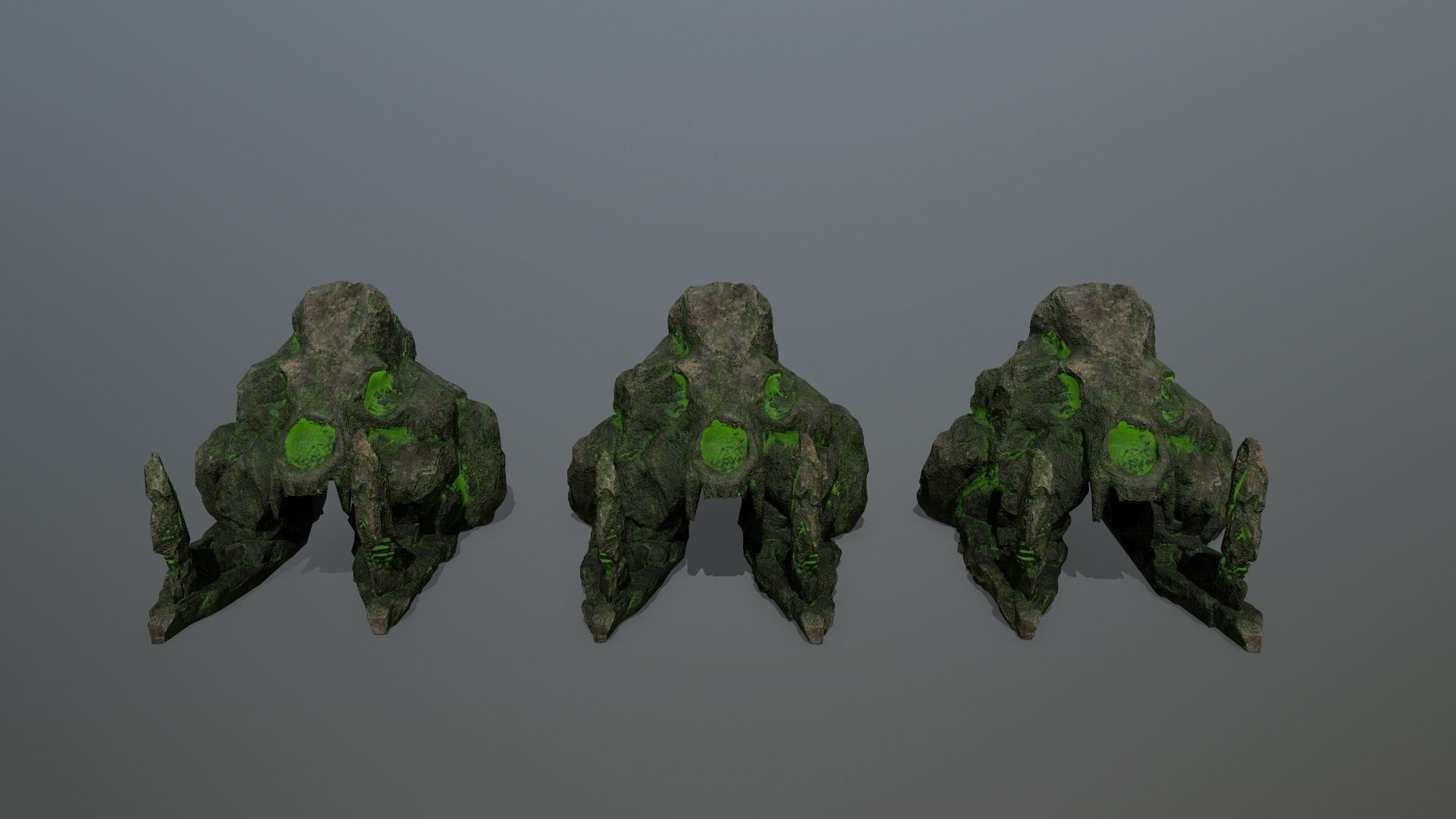 skull gate Low-poly 3D model_12