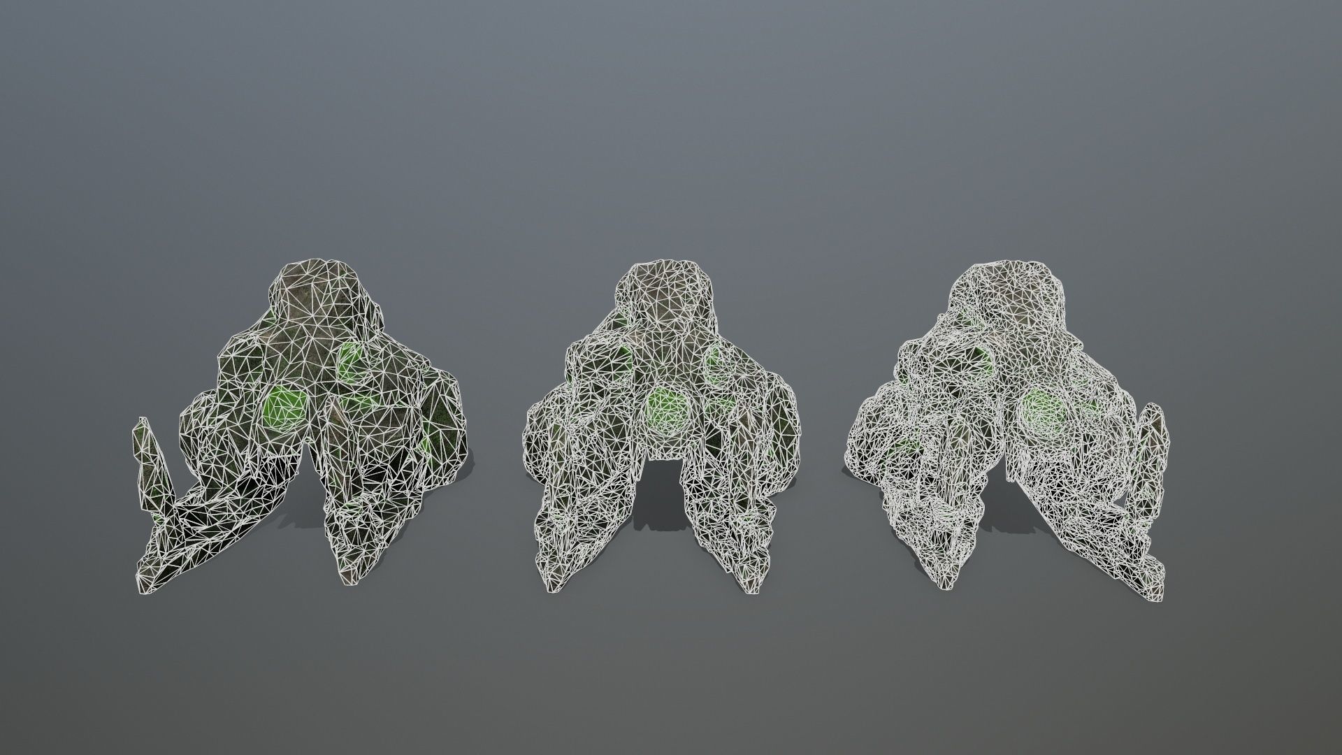 skull gate Low-poly 3D model_13