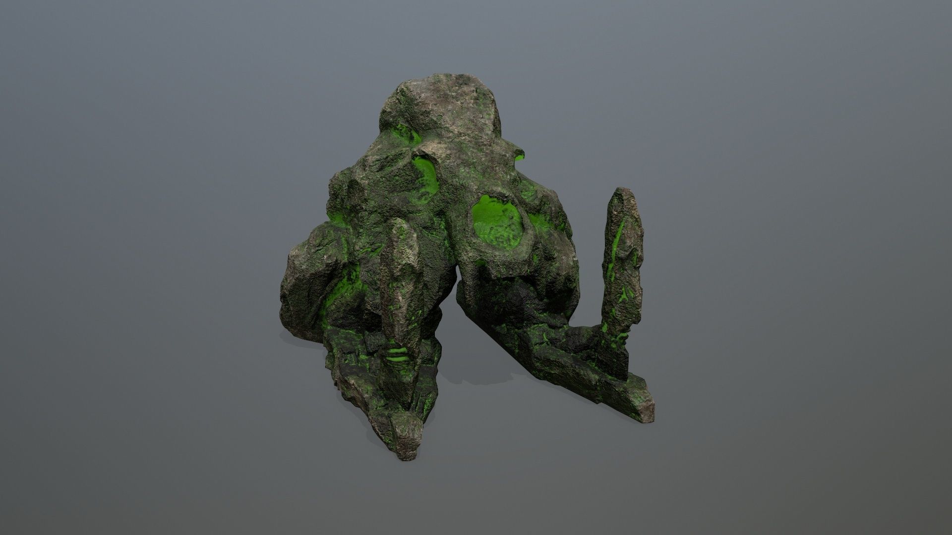 skull gate Low-poly 3D model_2