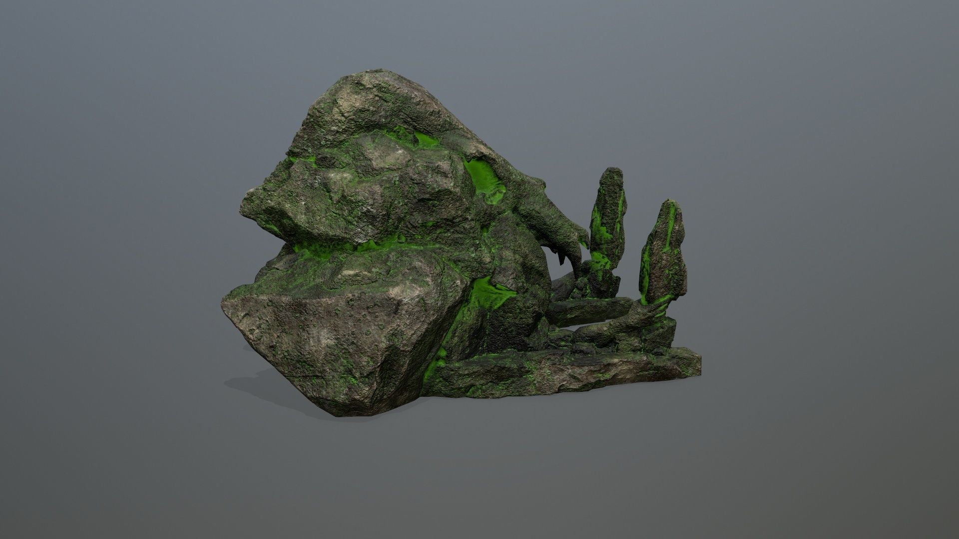 skull gate Low-poly 3D model_5