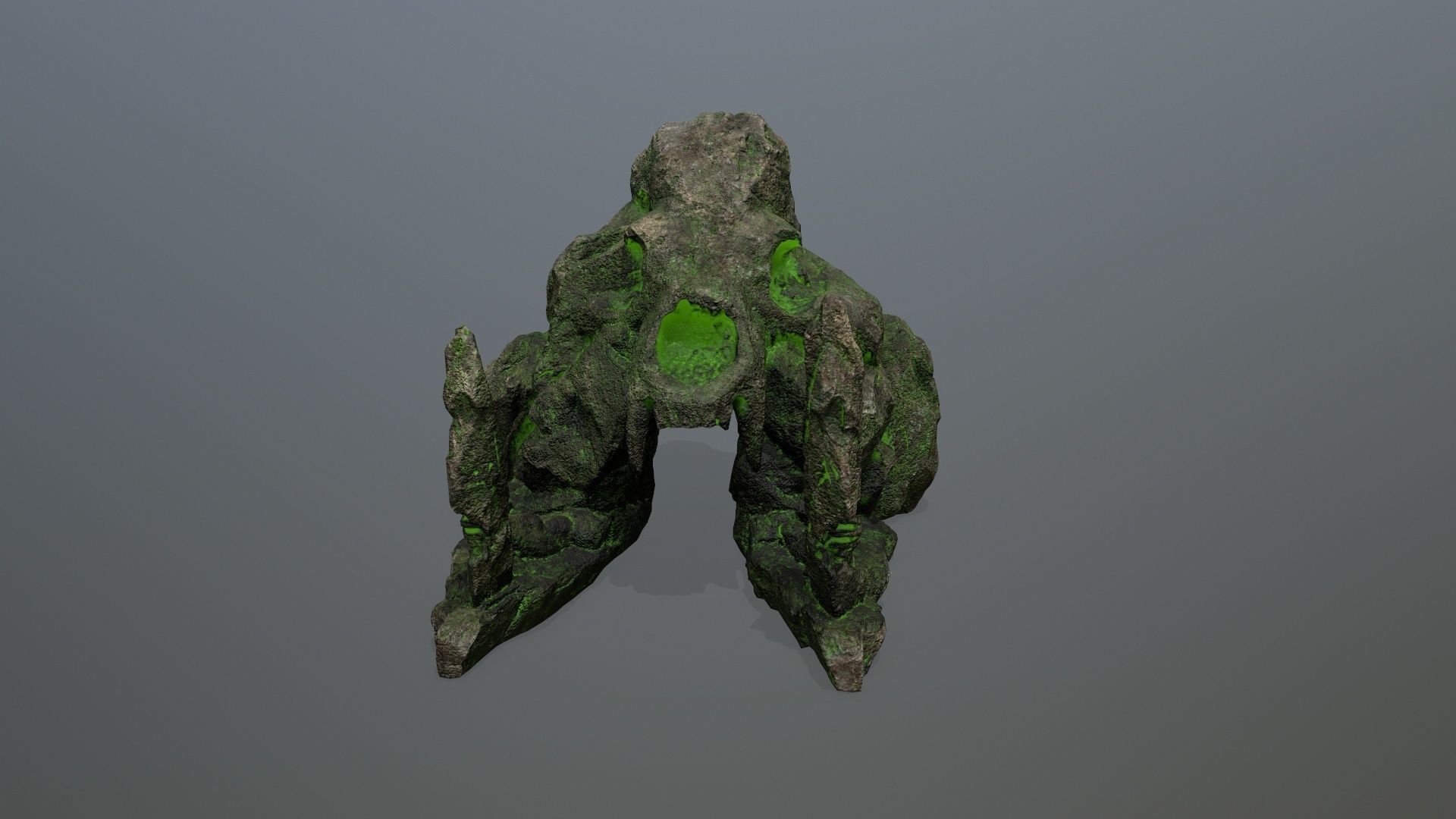 skull gate Low-poly 3D model_11