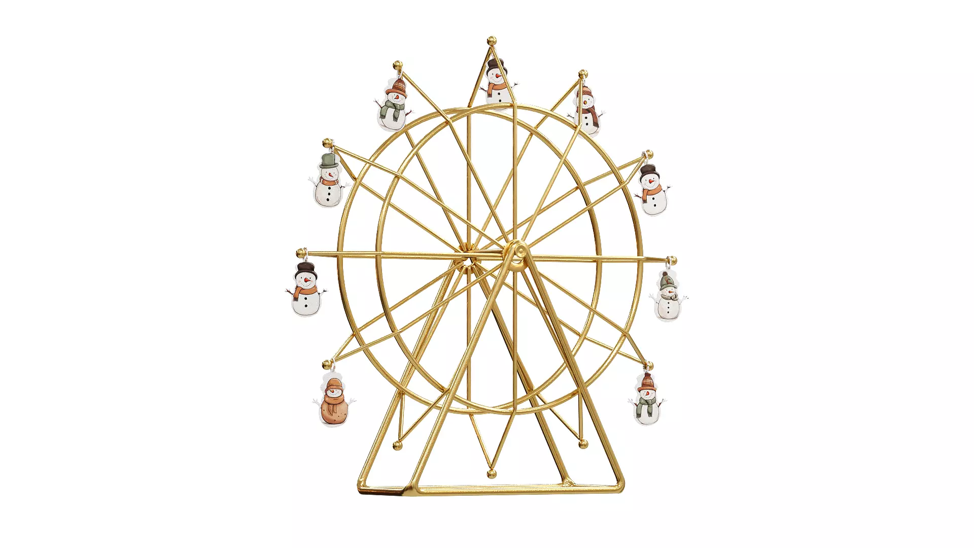 FERRIS Wheel winter decoration 3D model