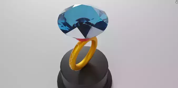 ring with diamond on top