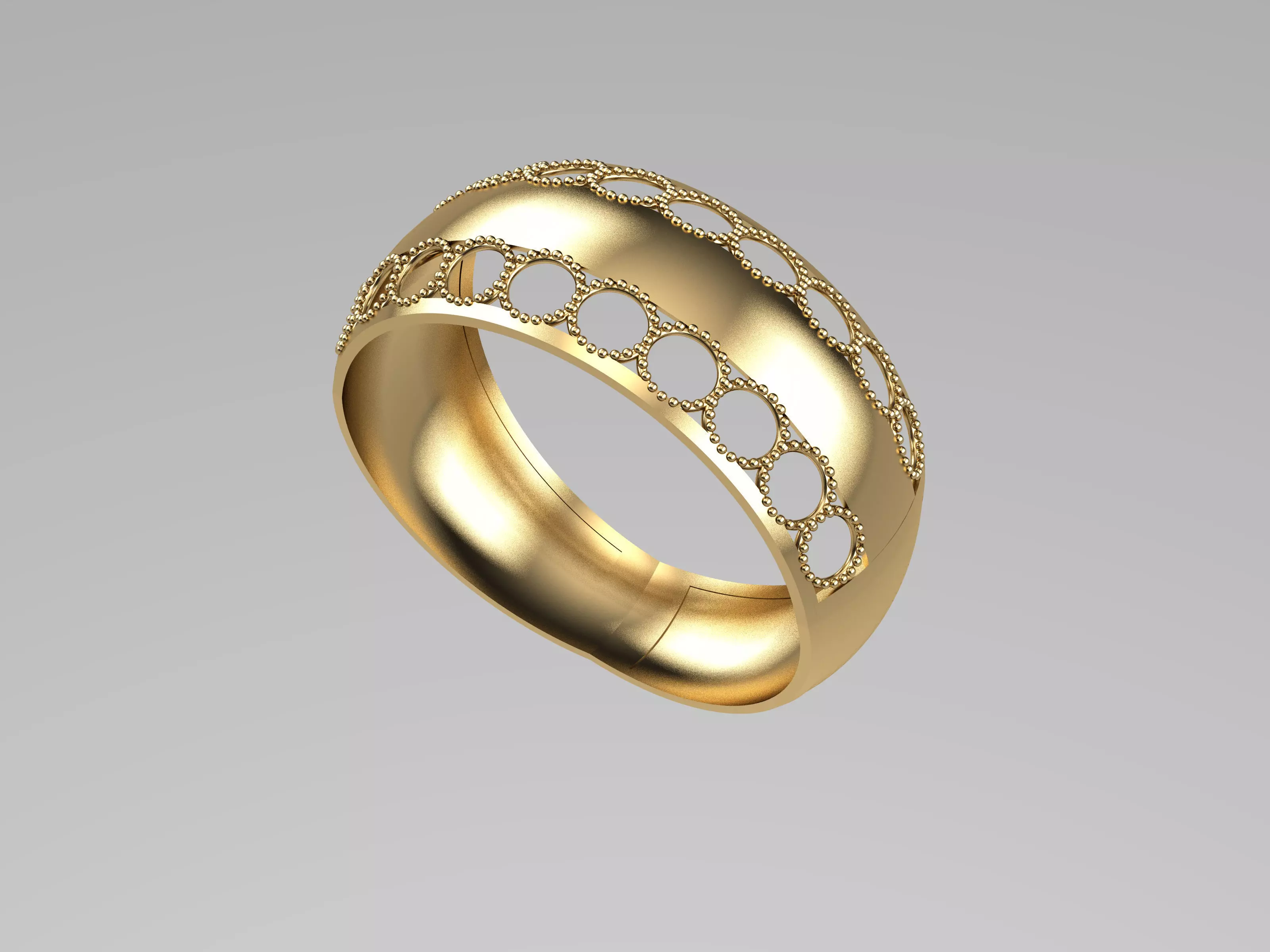 ring lightweight gold 3D print model_0