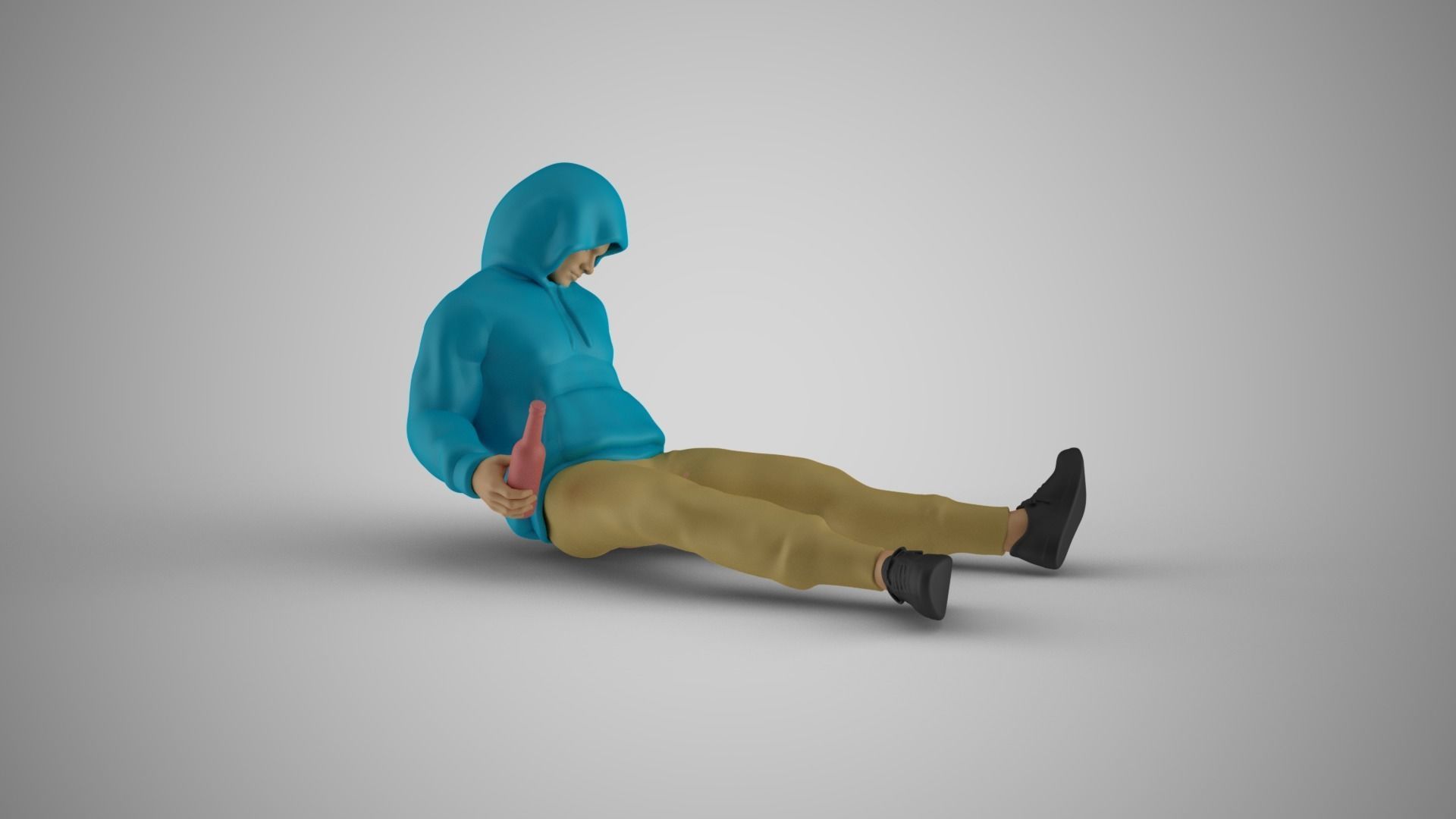 Drunk Man 3D print model_3