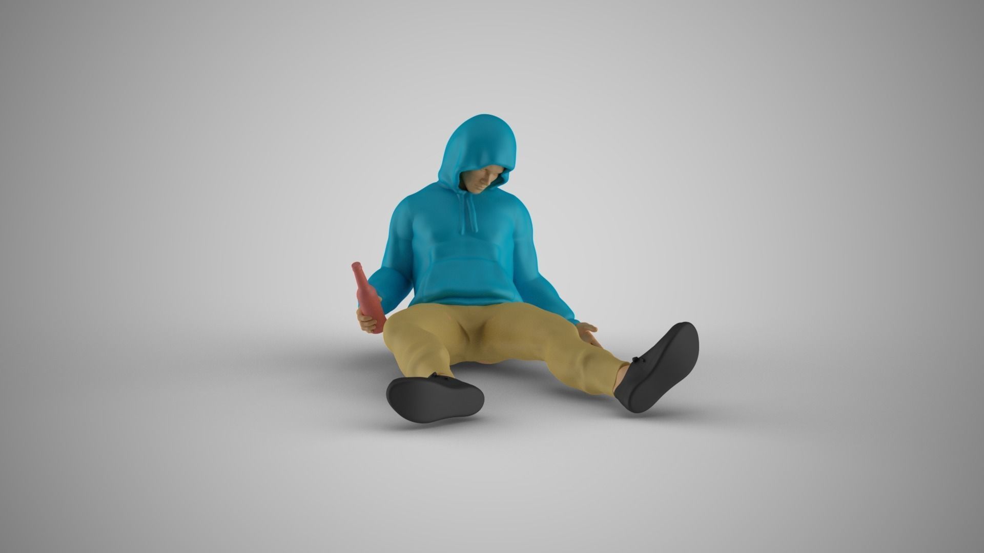 Drunk Man 3D print model_2