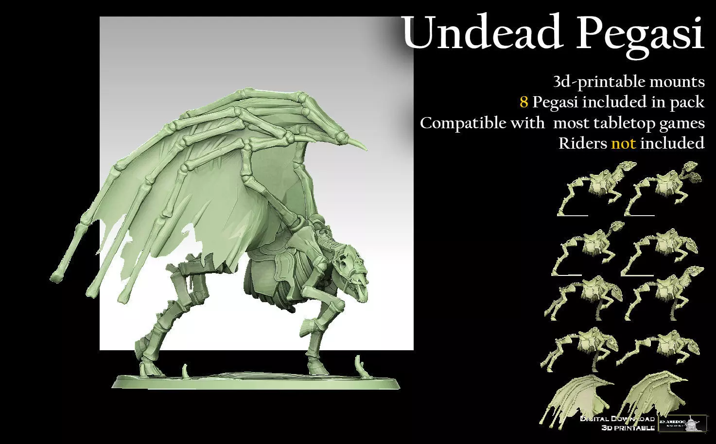 Undead Pegasi 3D print model_0