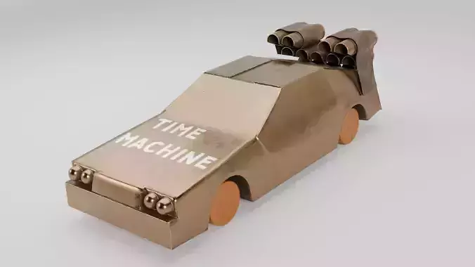 Delorean Time Machine 3D model