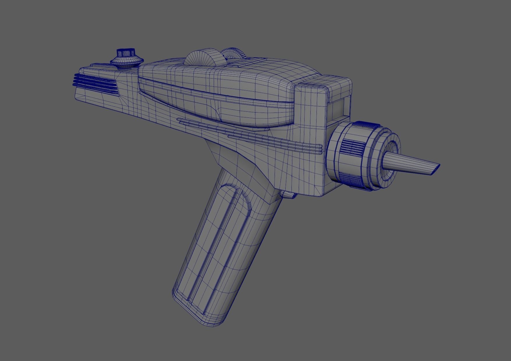 Starfleet Phaser Low-poly 3D model_7