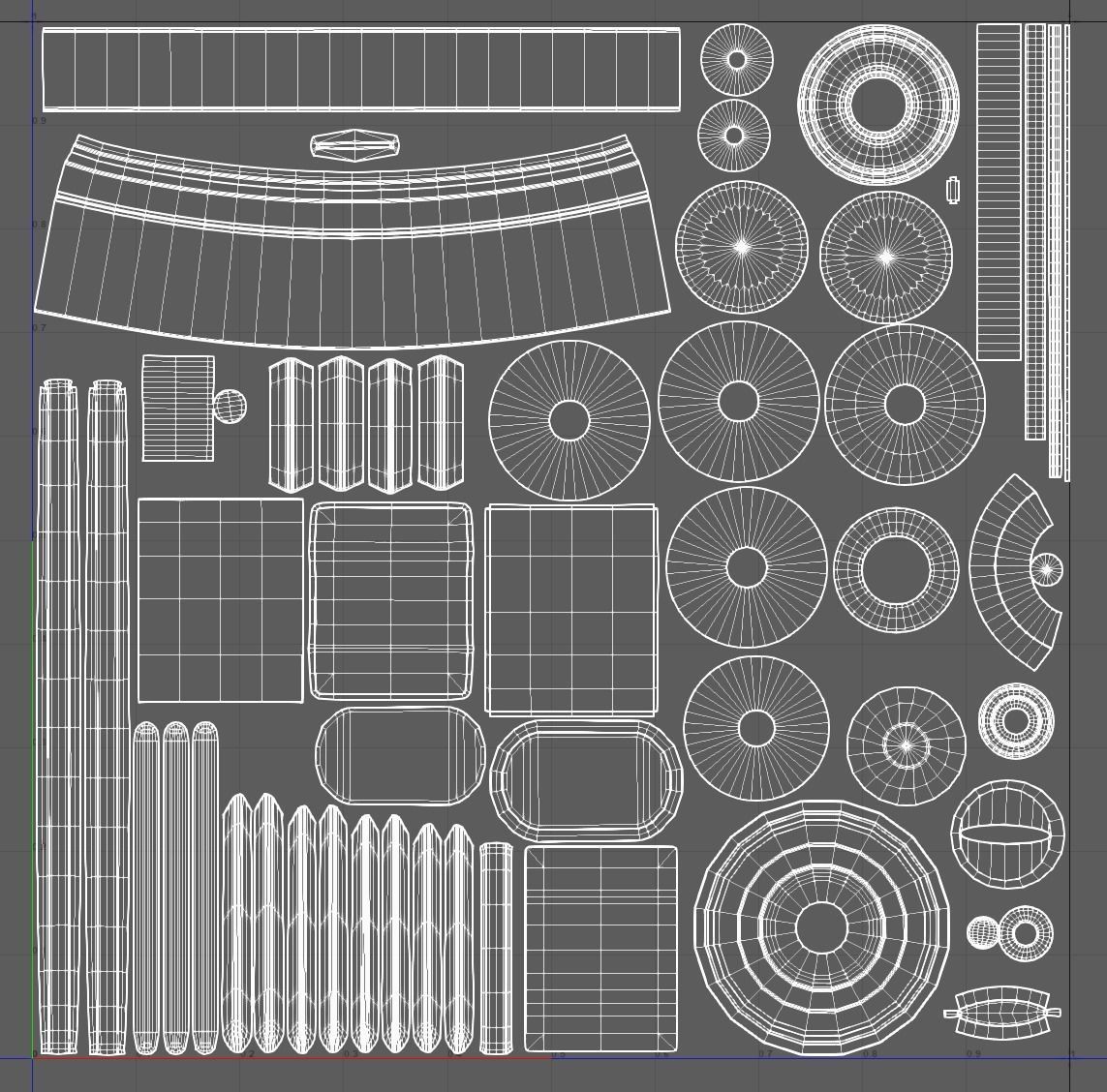 Starfleet Phaser Low-poly 3D model_12