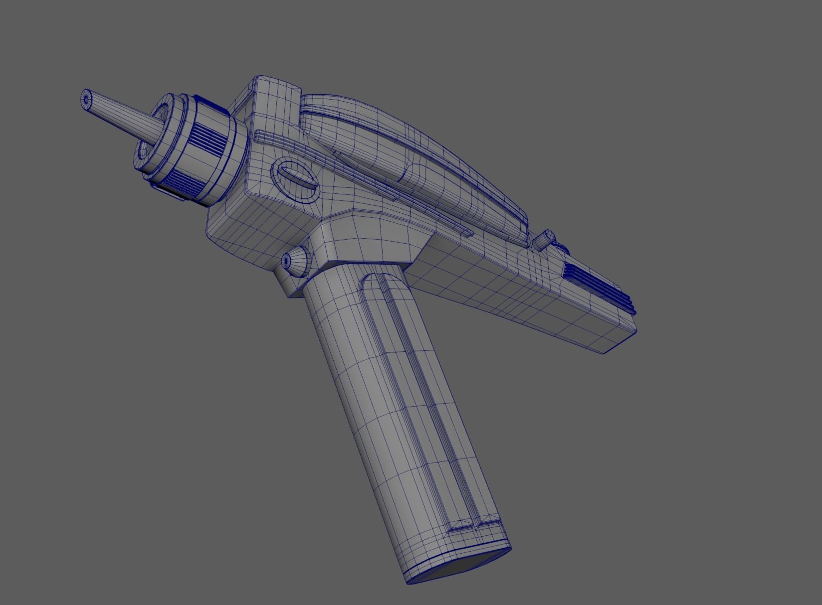 Starfleet Phaser Low-poly 3D model_9