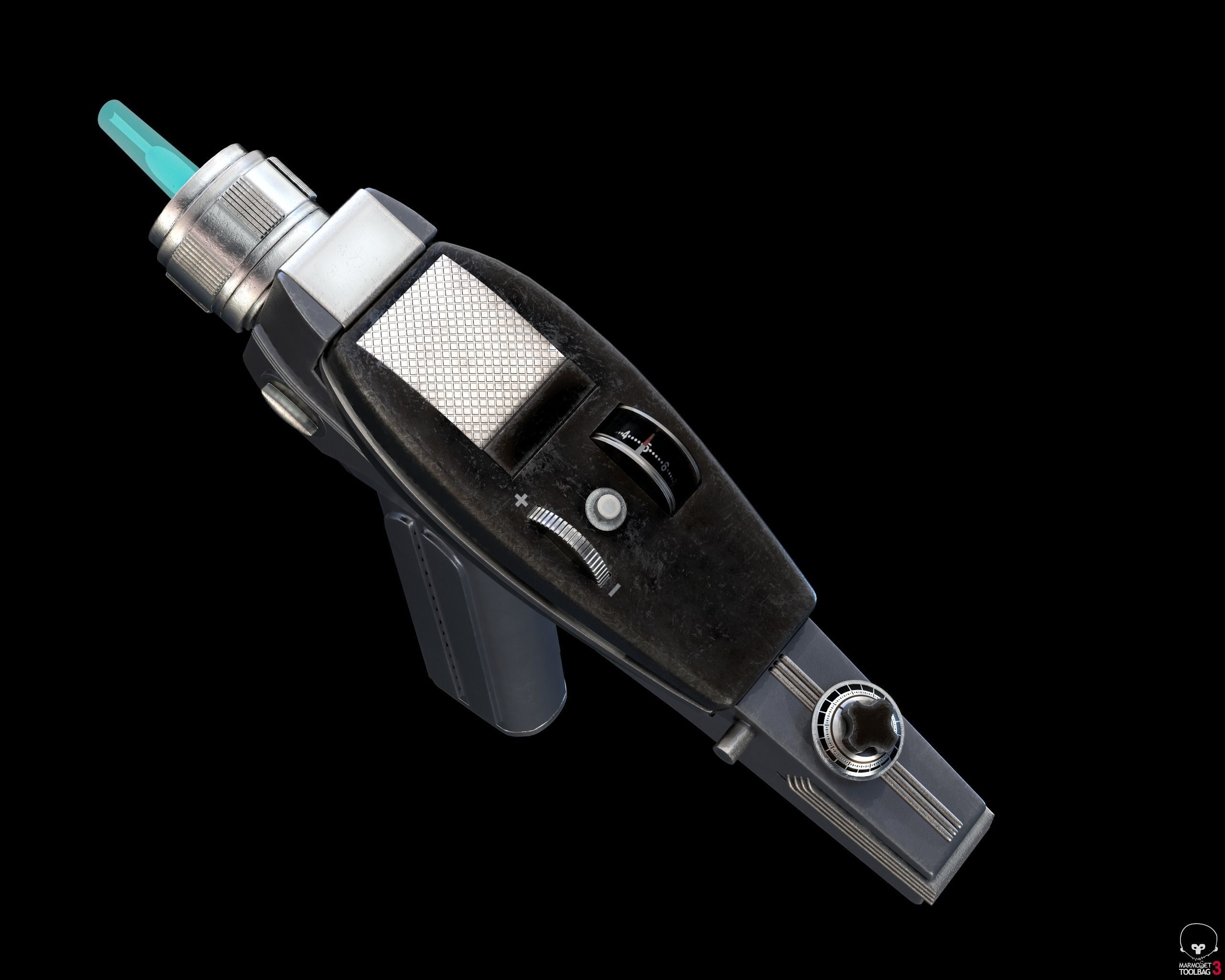 Starfleet Phaser Low-poly 3D model_4