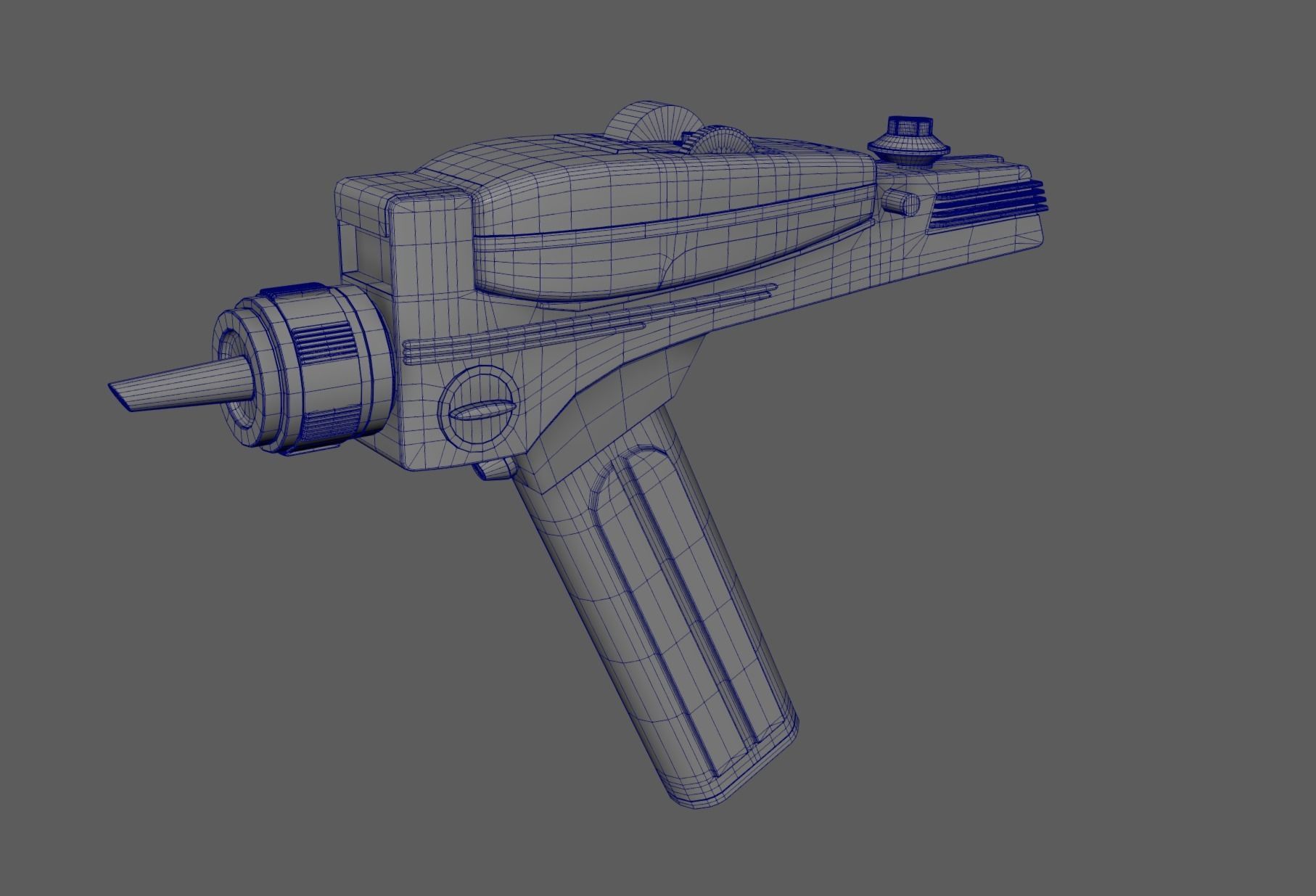 Starfleet Phaser Low-poly 3D model_6