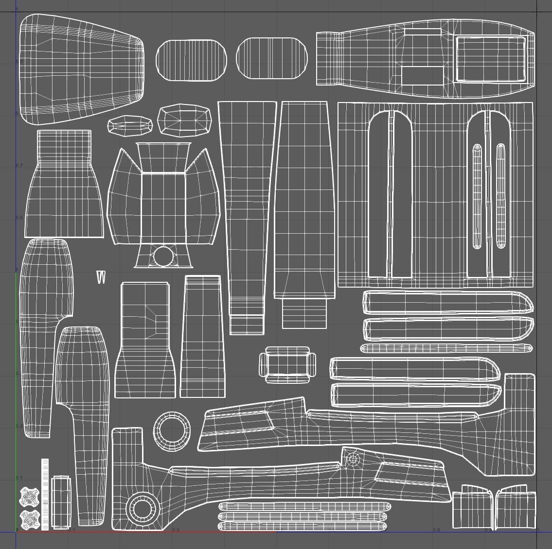 Starfleet Phaser Low-poly 3D model_11