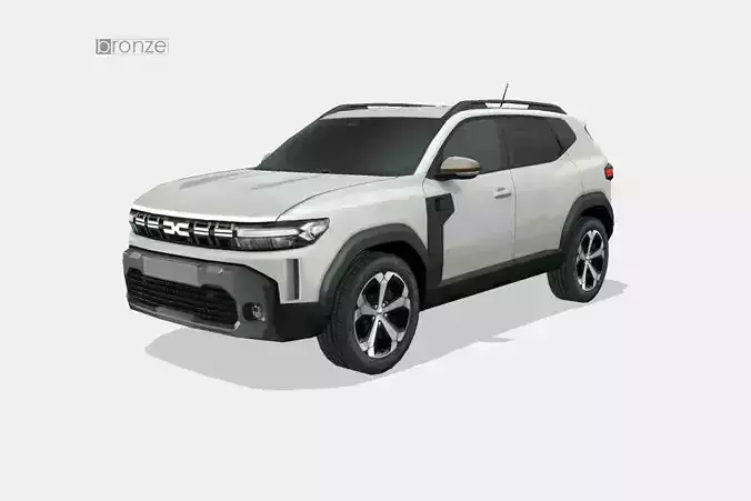 Dacia Duster 2024 Low-poly 3D model