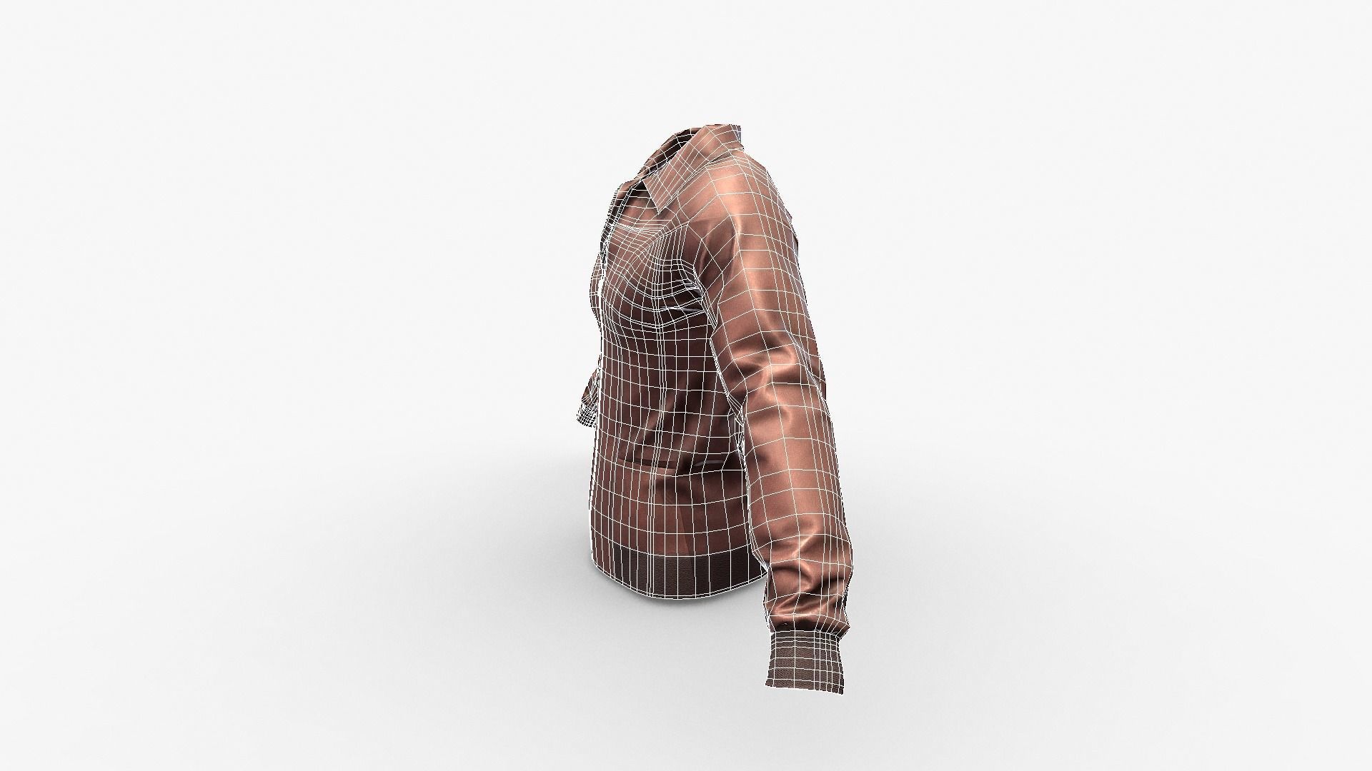 Leather Jacket Low-poly 3D model_25