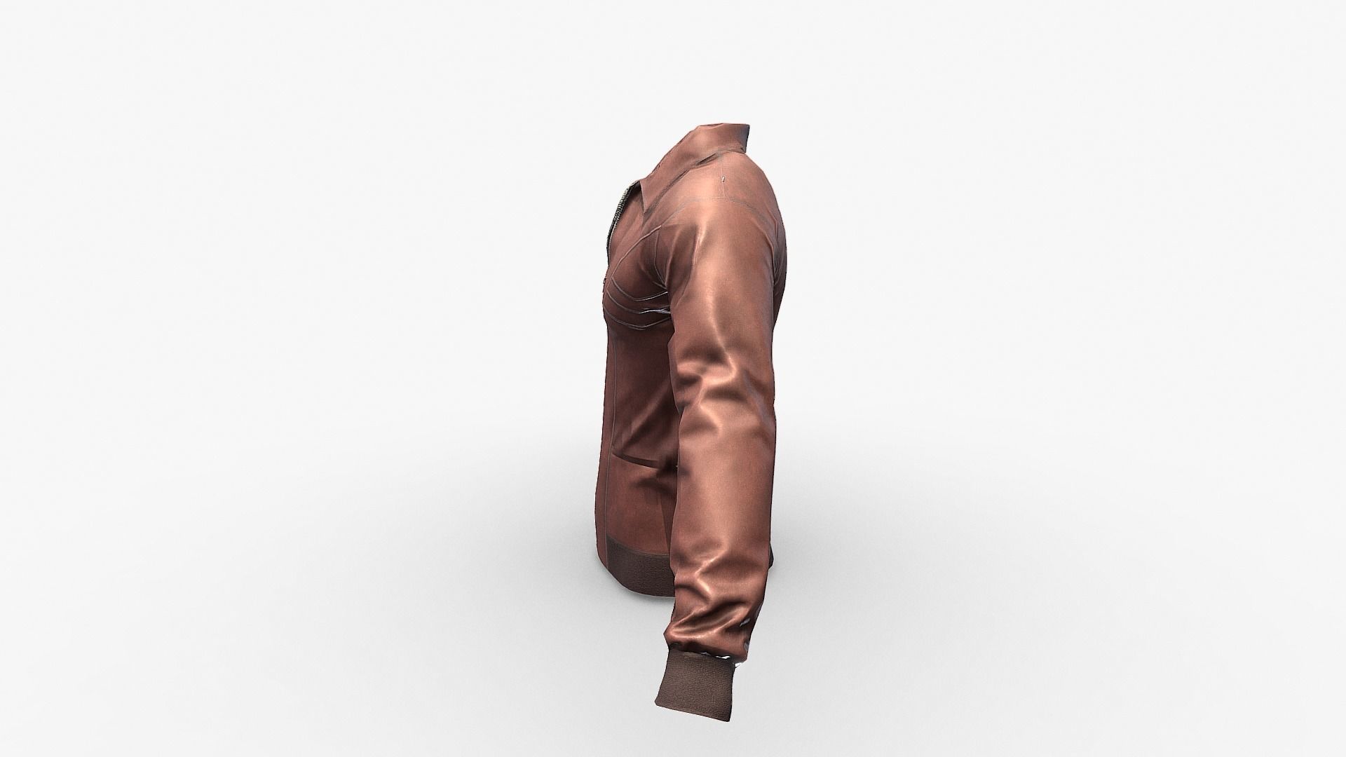 Leather Jacket Low-poly 3D model_11