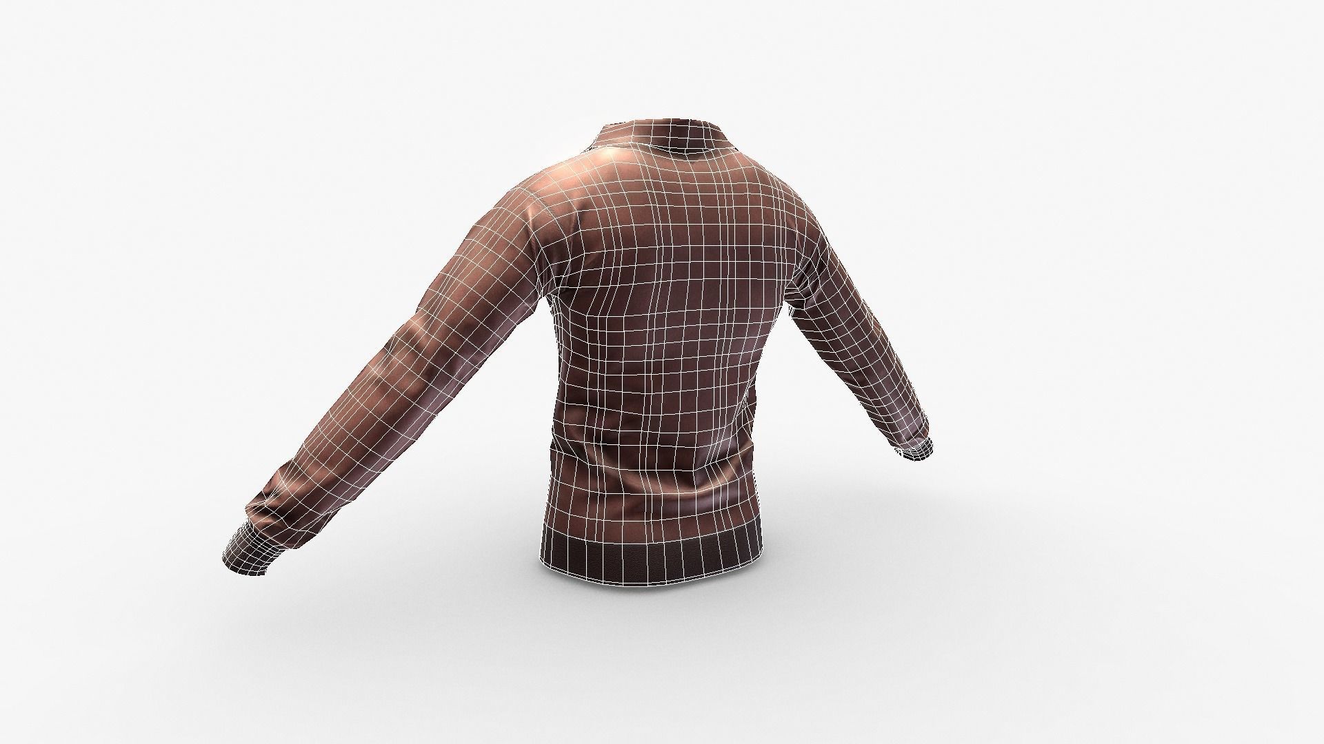 Leather Jacket Low-poly 3D model_22