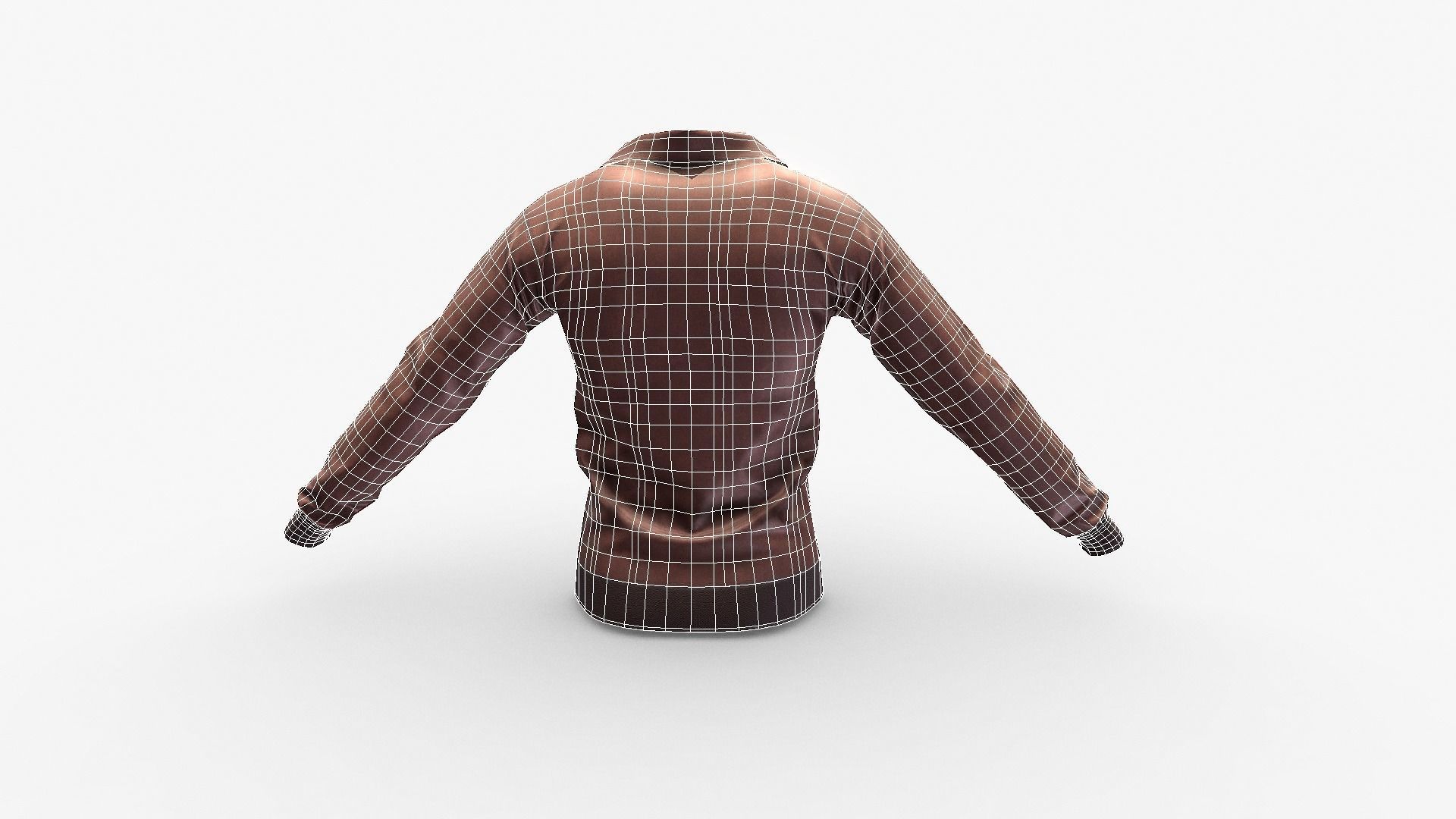 Leather Jacket Low-poly 3D model_21
