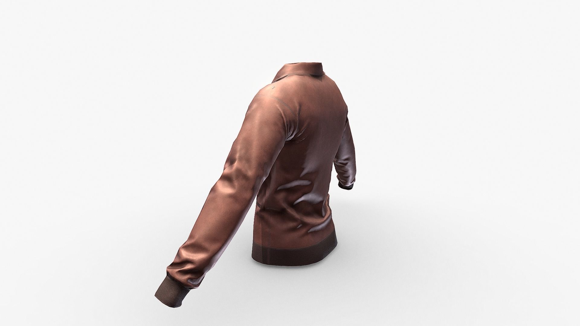 Leather Jacket Low-poly 3D model_10