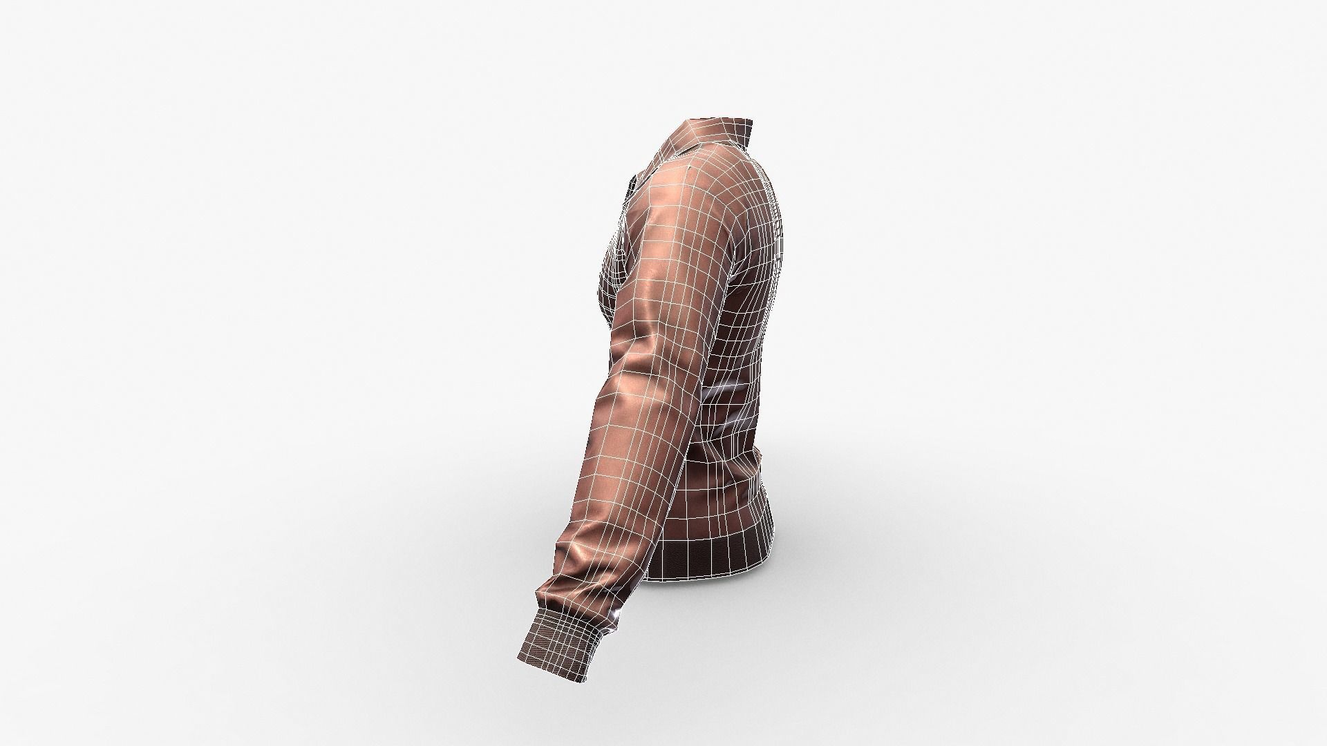 Leather Jacket Low-poly 3D model_24