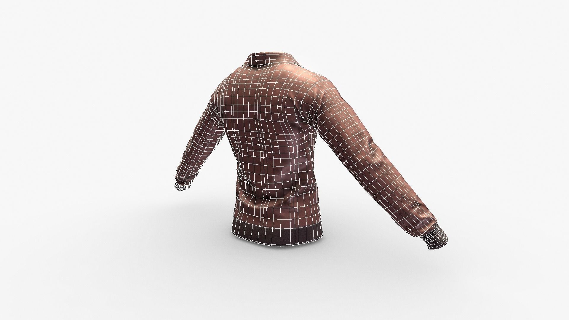 Leather Jacket Low-poly 3D model_20