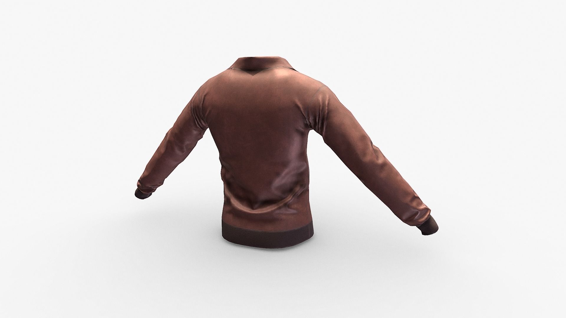 Leather Jacket Low-poly 3D model_7