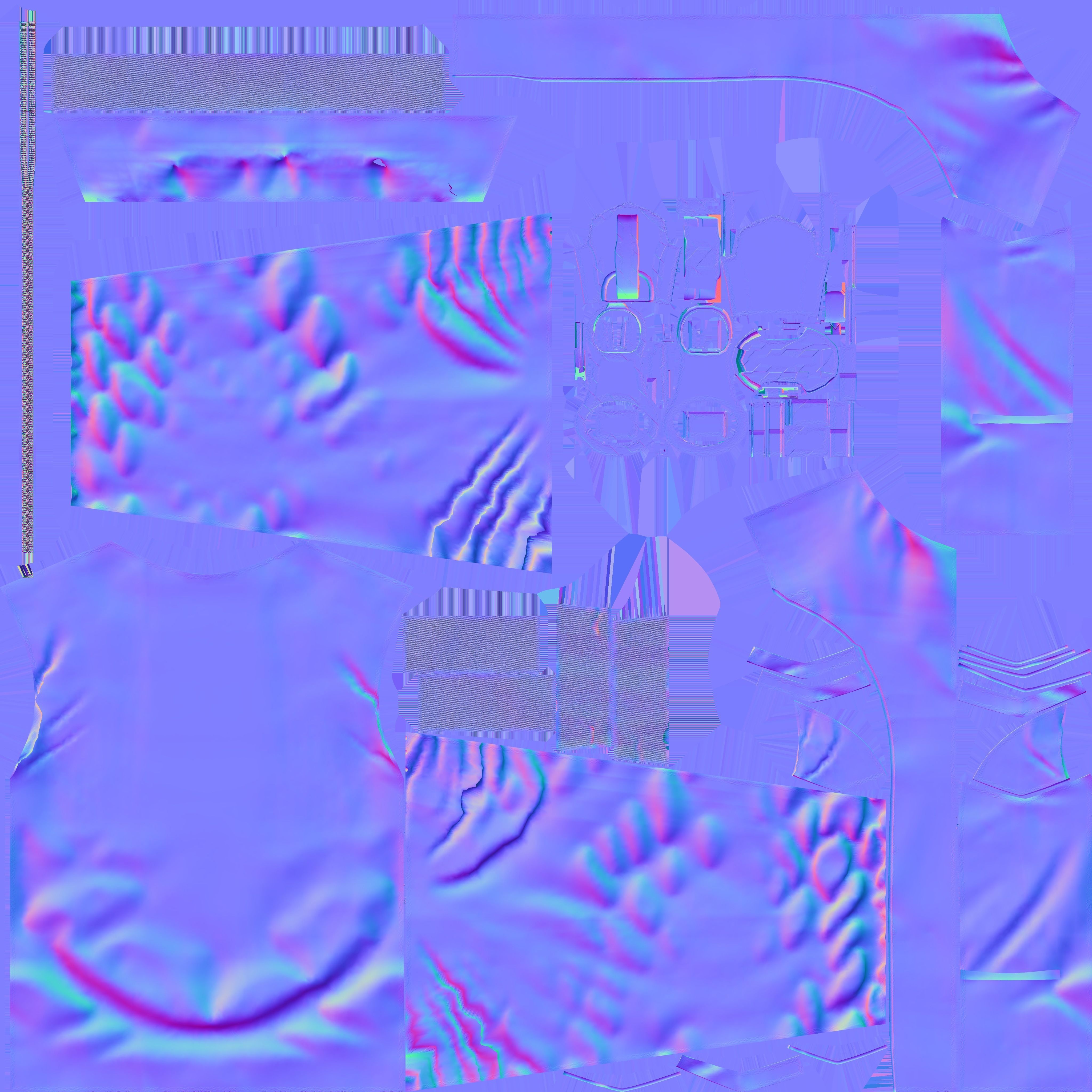 Leather Jacket Low-poly 3D model_30