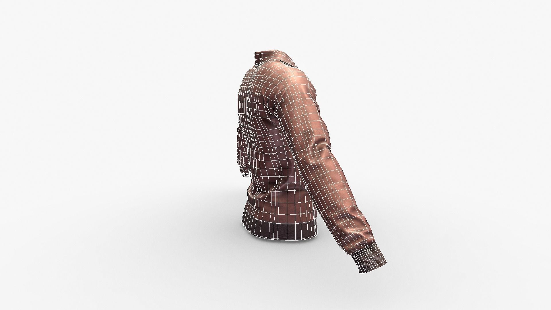 Leather Jacket Low-poly 3D model_19