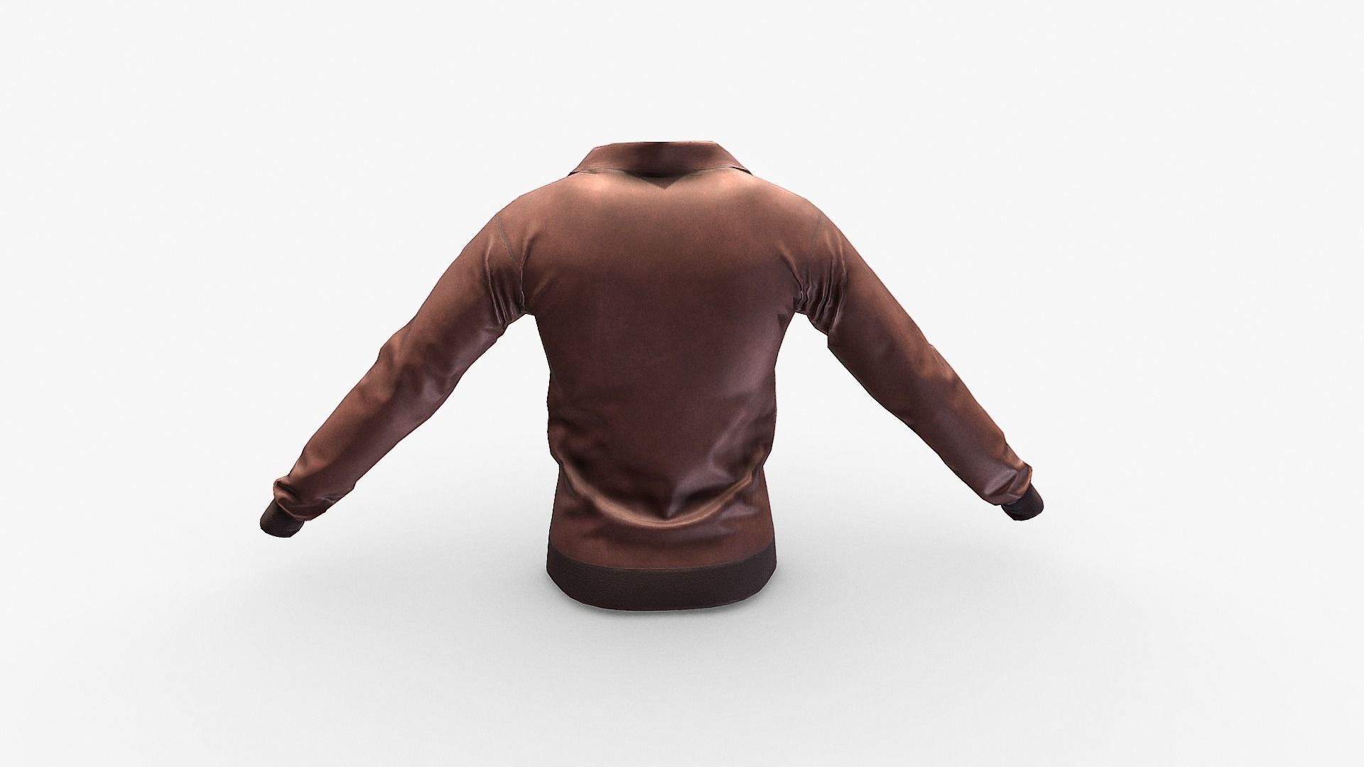 Leather Jacket Low-poly 3D model_8