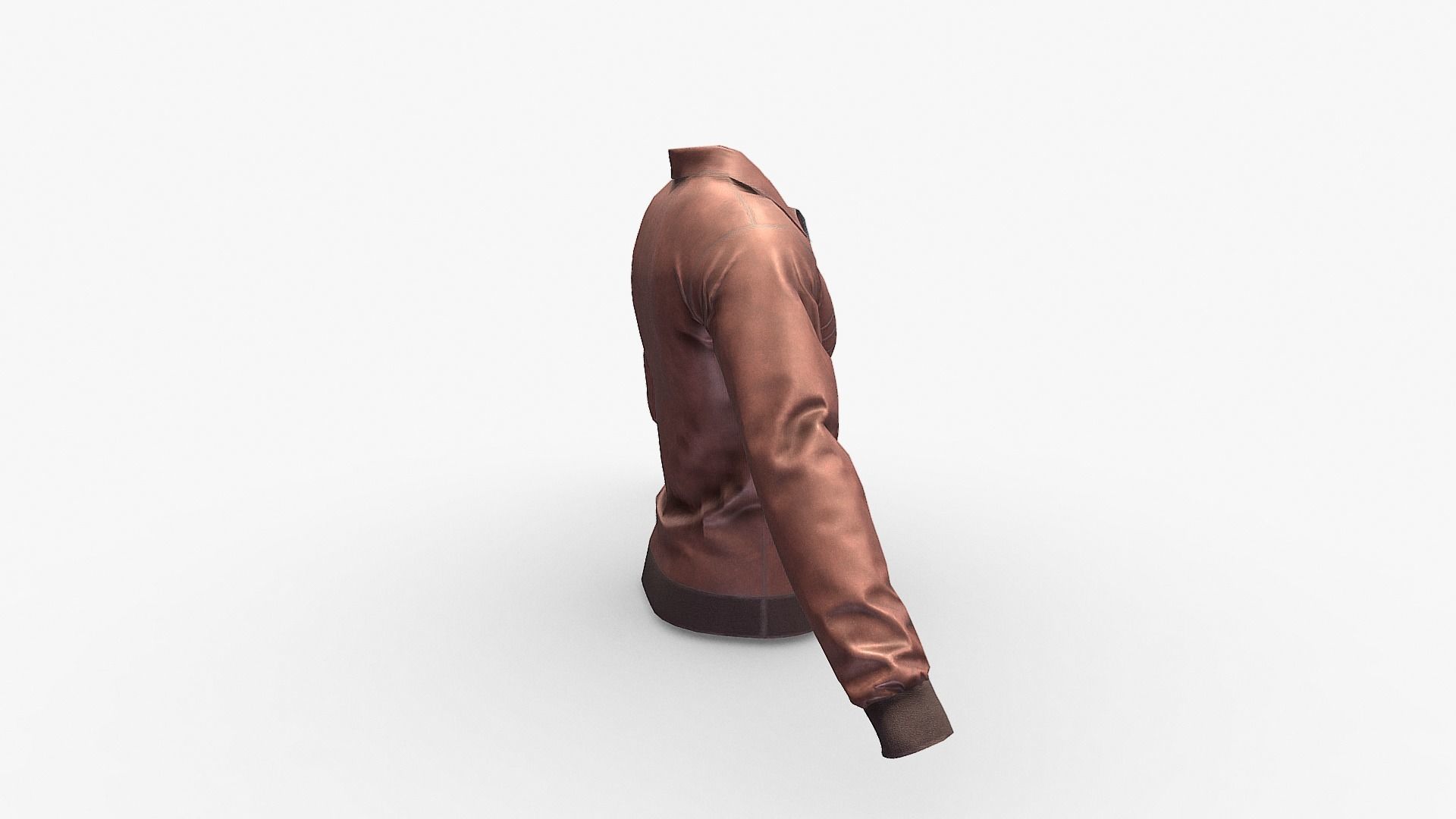 Leather Jacket Low-poly 3D model_5
