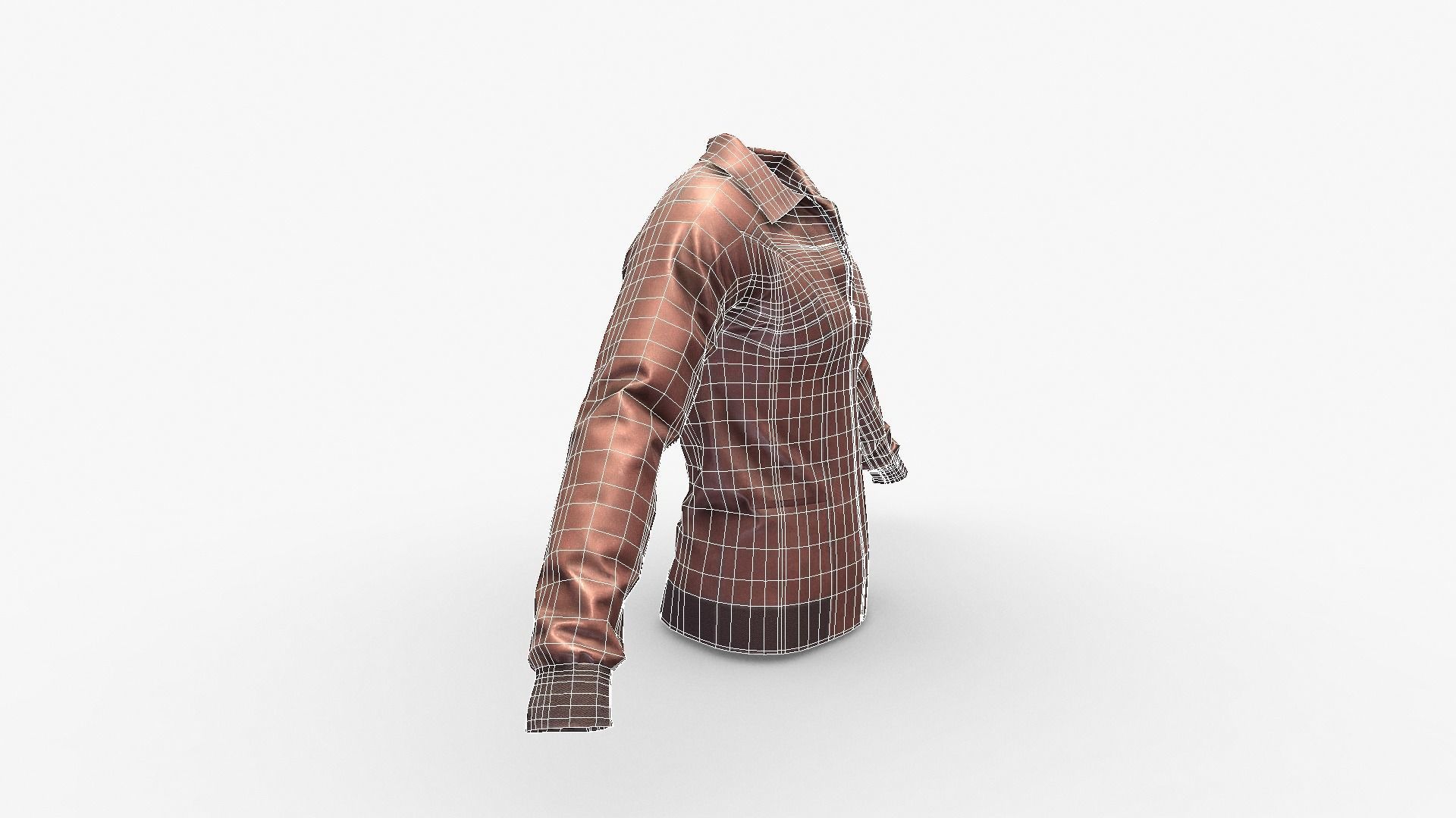 Leather Jacket Low-poly 3D model_17