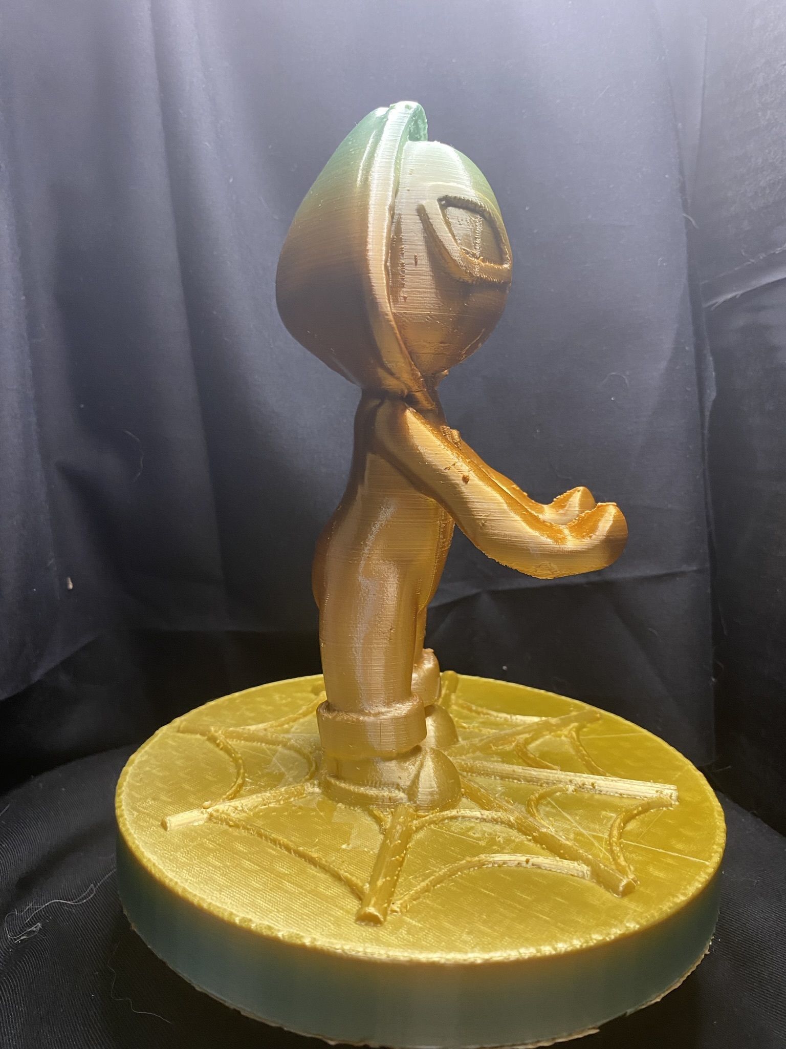 Chibi Spider-Gwen joystick and phone holder 3D print model_5