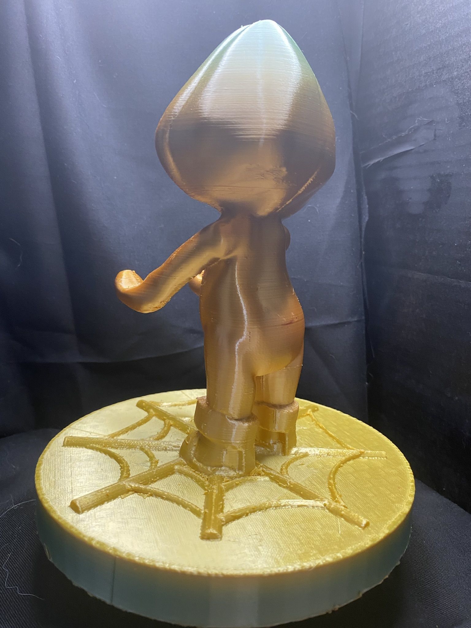 Chibi Spider-Gwen joystick and phone holder 3D print model_4