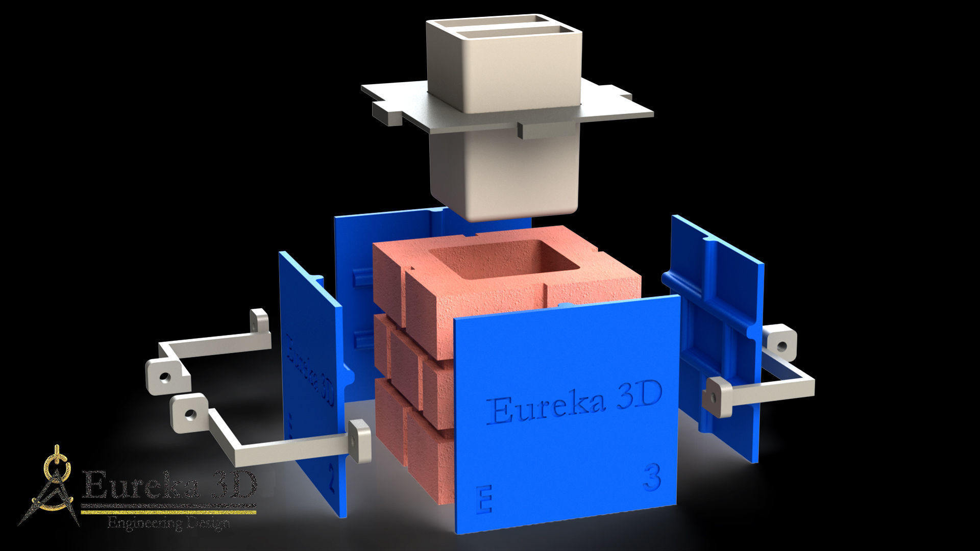 POT MOLD SUPER MARIO BRICK BLOCK 3D print model_17