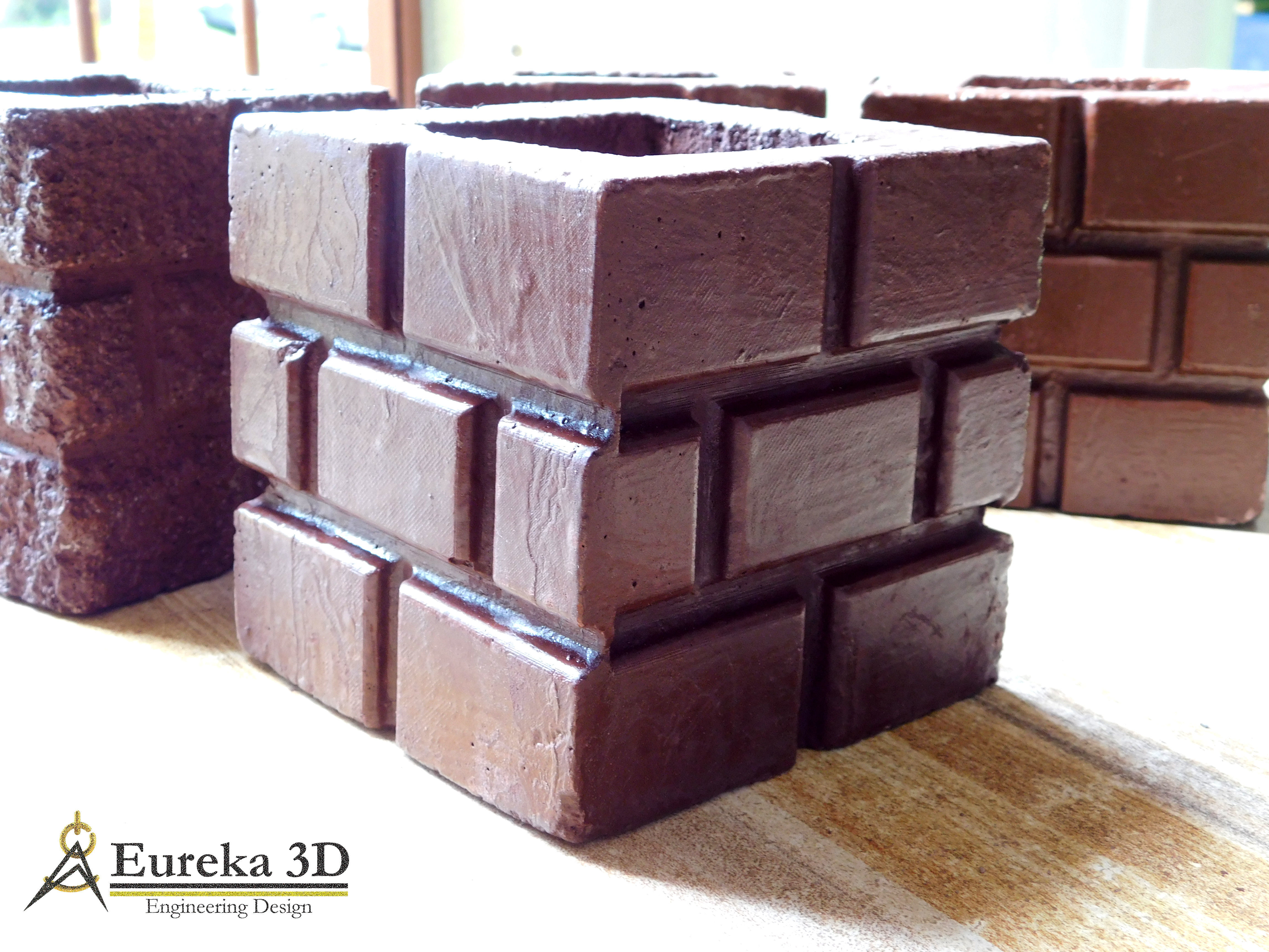 POT MOLD SUPER MARIO BRICK BLOCK 3D print model_13