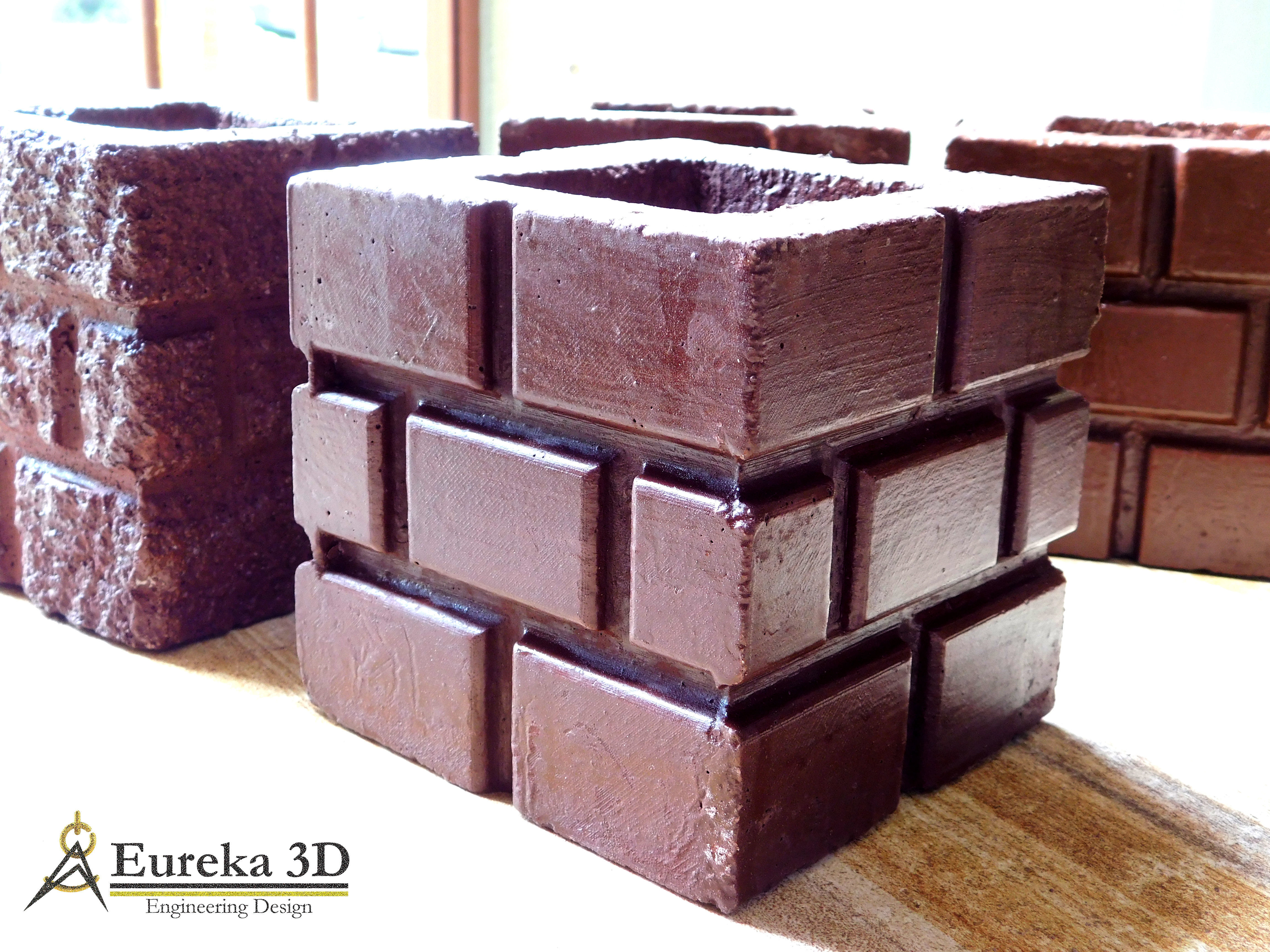 POT MOLD SUPER MARIO BRICK BLOCK 3D print model_16