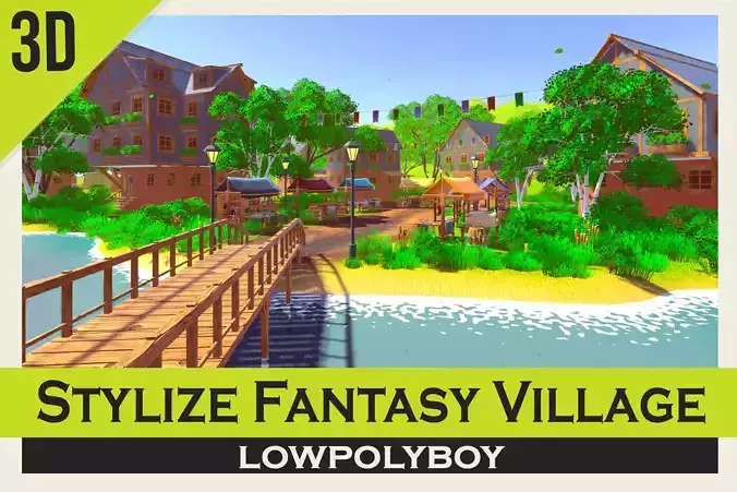 Modular Fantasy Village Asset Pack