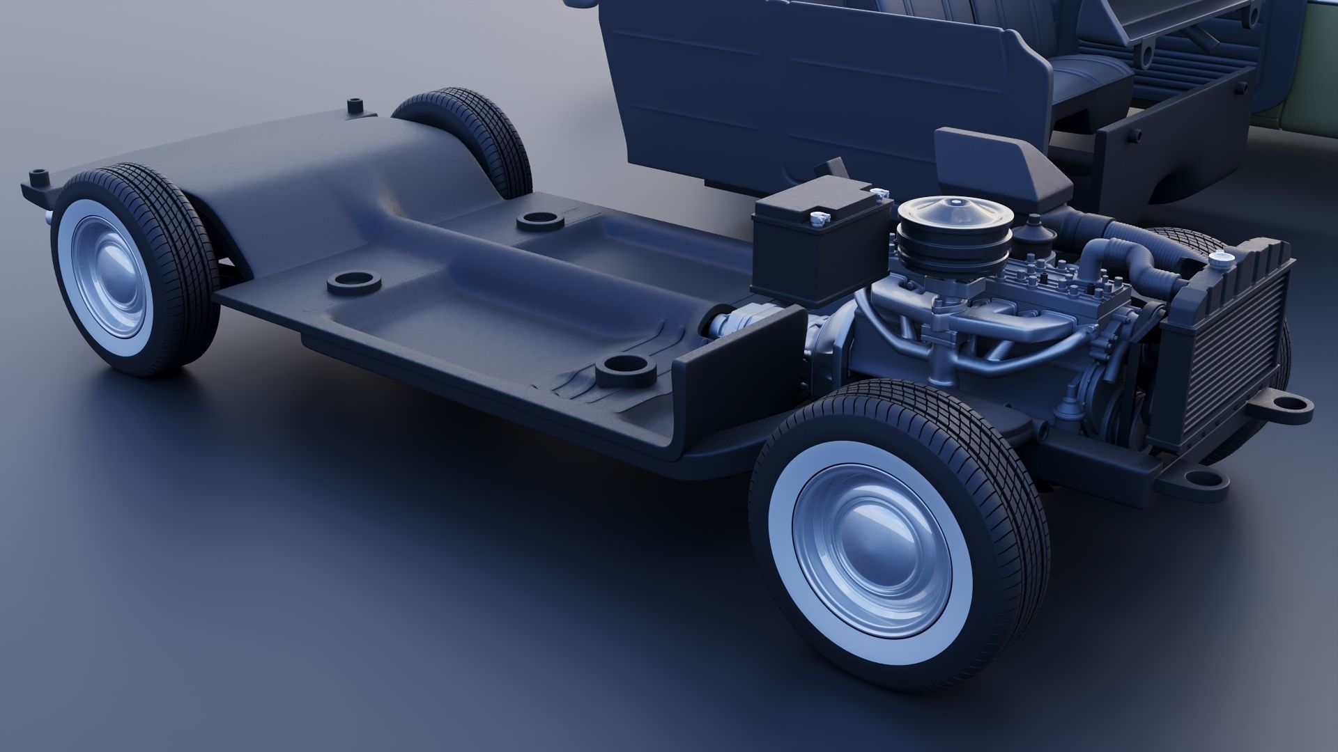 WILLYS AERO 1952 4 Door 3D print model_26