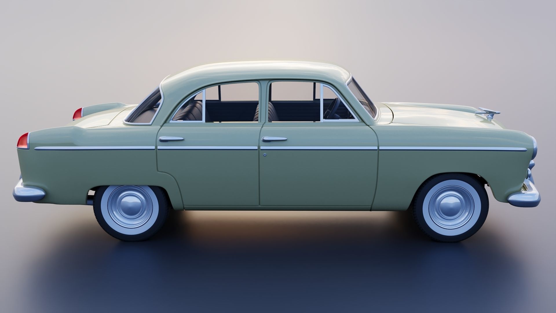 WILLYS AERO 1952 4 Door 3D print model_8