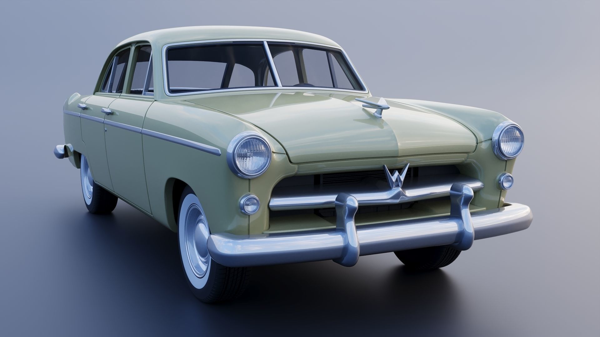 WILLYS AERO 1952 4 Door 3D print model_10