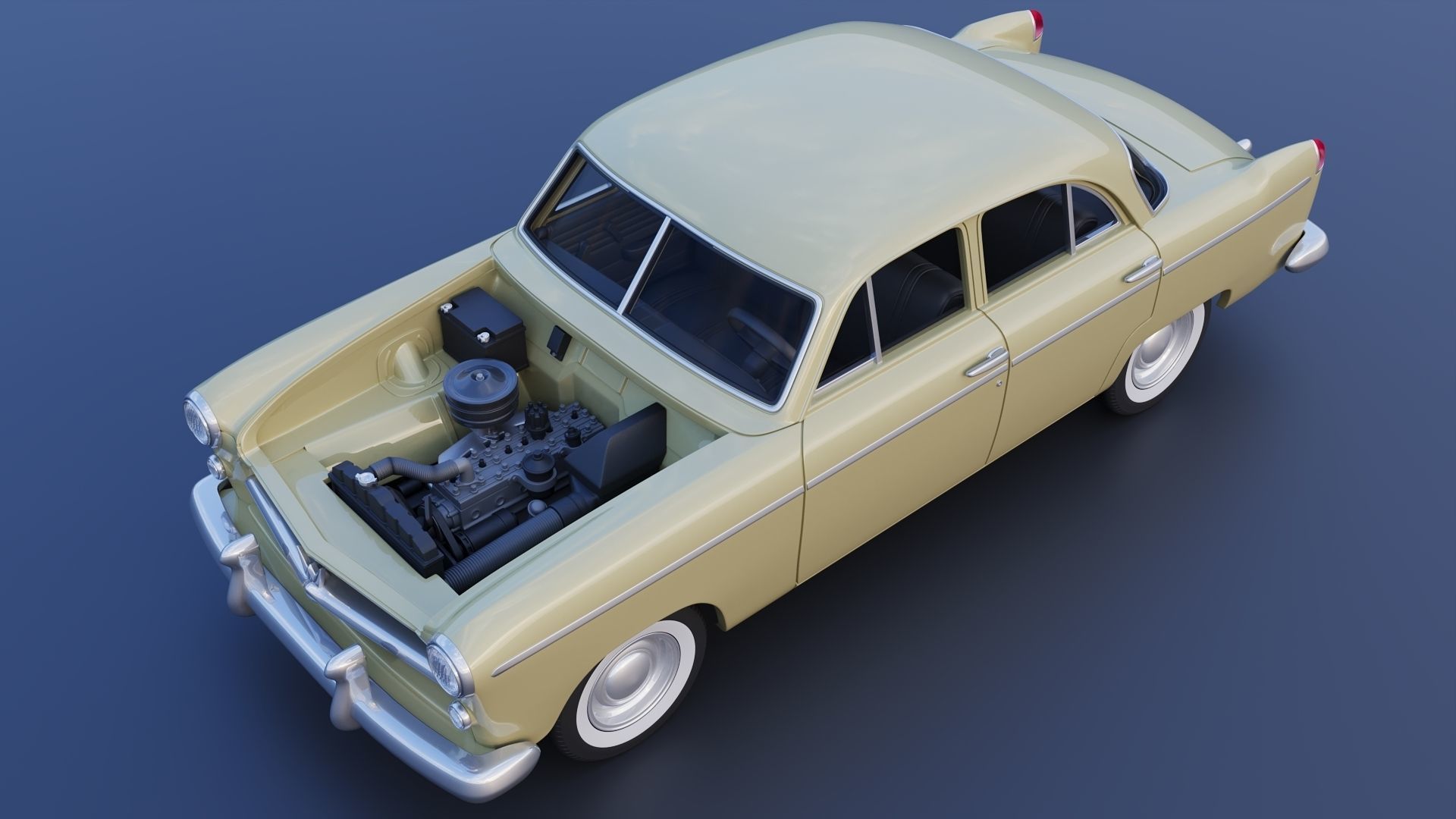 WILLYS AERO 1952 4 Door 3D print model_13