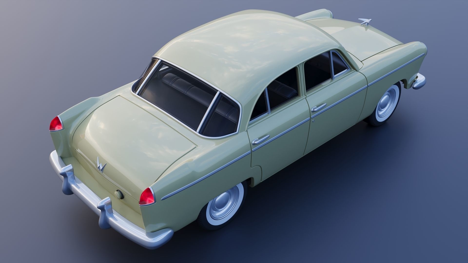 WILLYS AERO 1952 4 Door 3D print model_7
