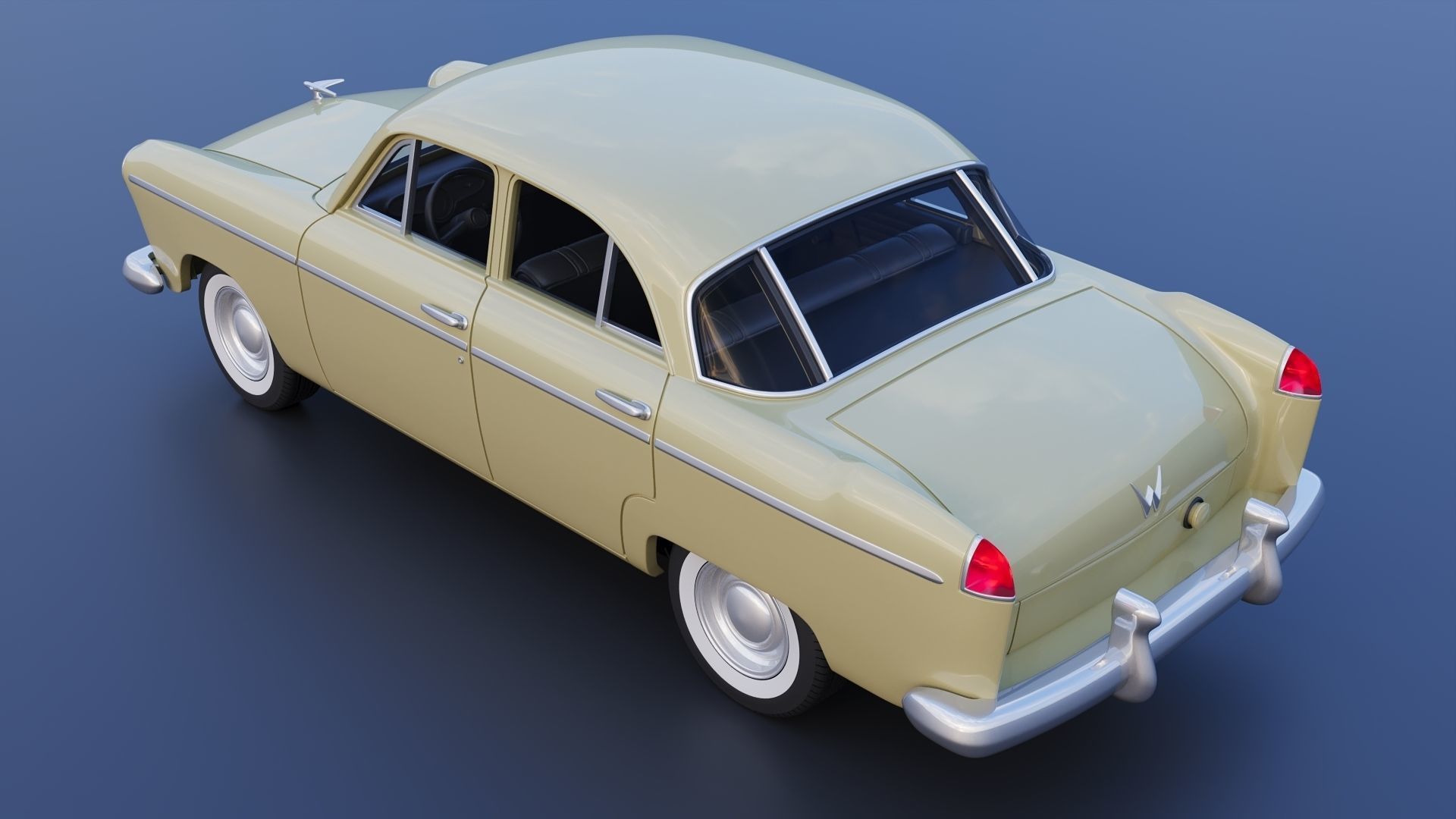 WILLYS AERO 1952 4 Door 3D print model_5