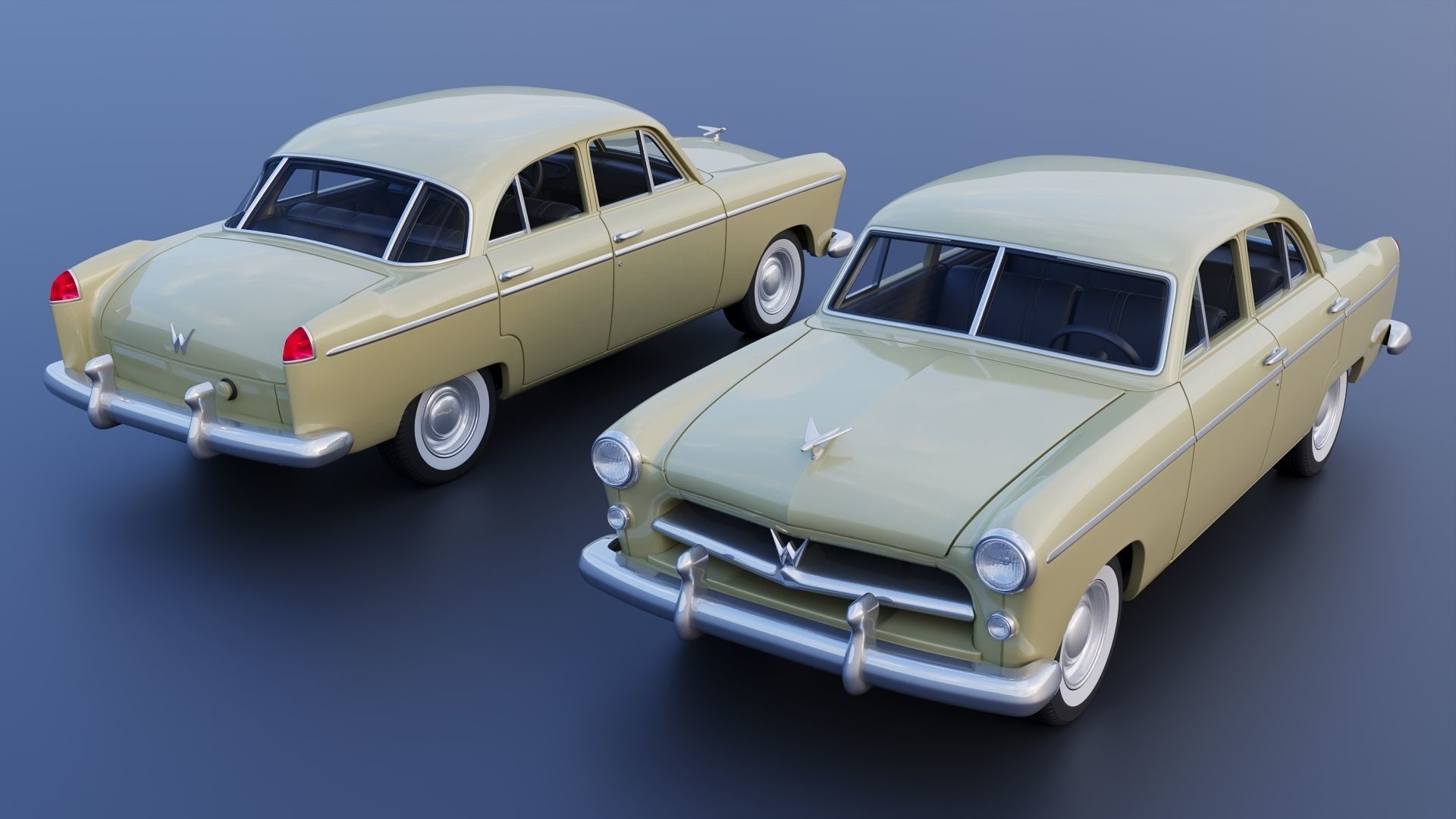 WILLYS AERO 1952 4 Door 3D print model_1