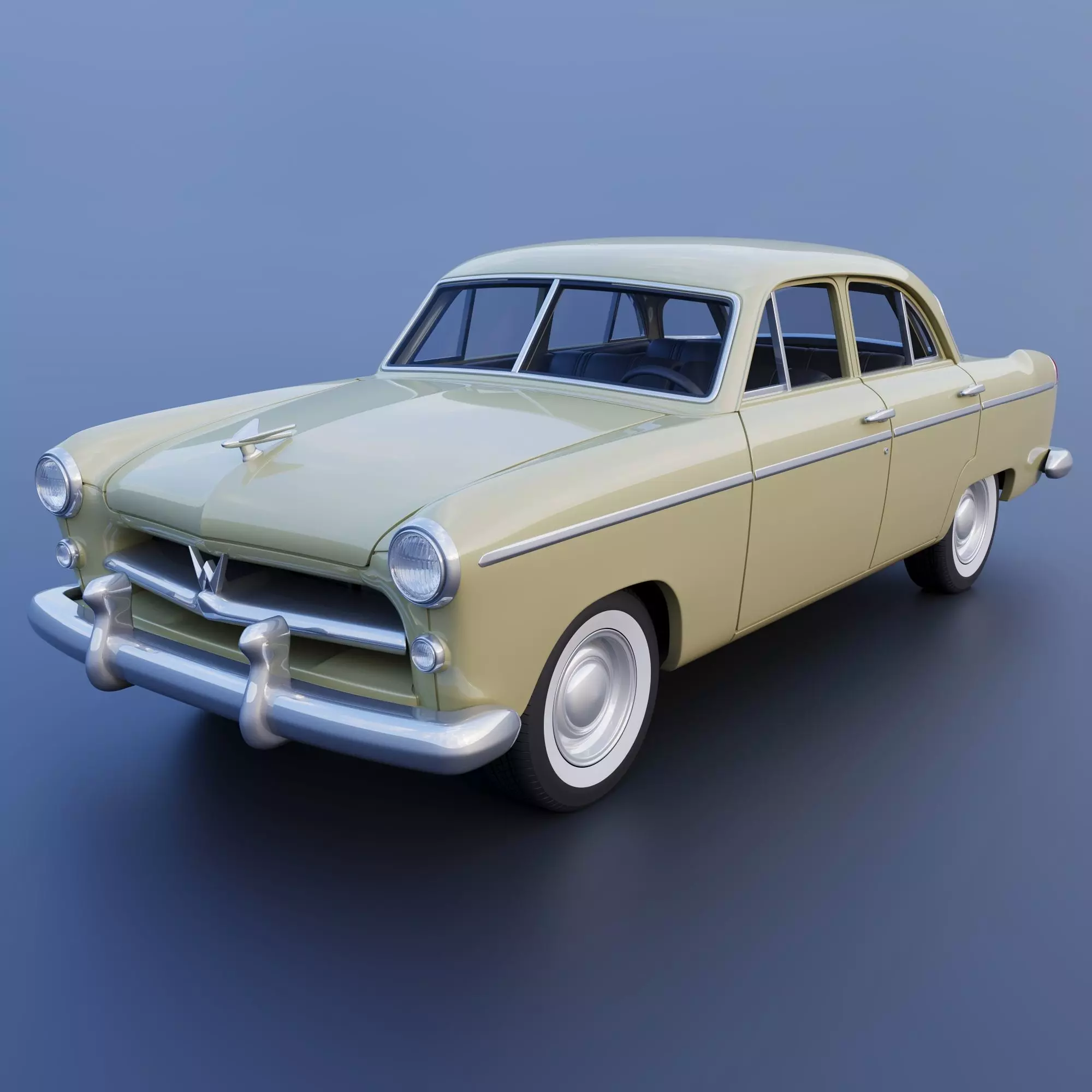 WILLYS AERO 1952 4 Door 3D print model_0