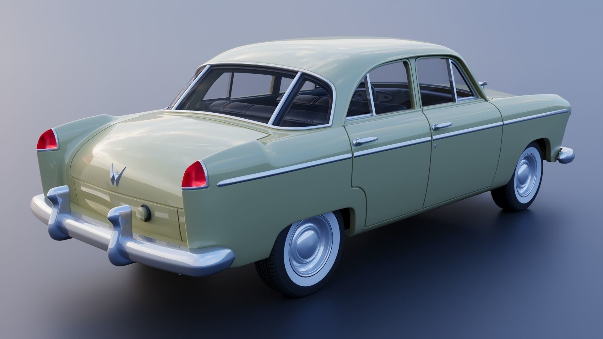 WILLYS AERO 1952 4 Door 3D print model_6