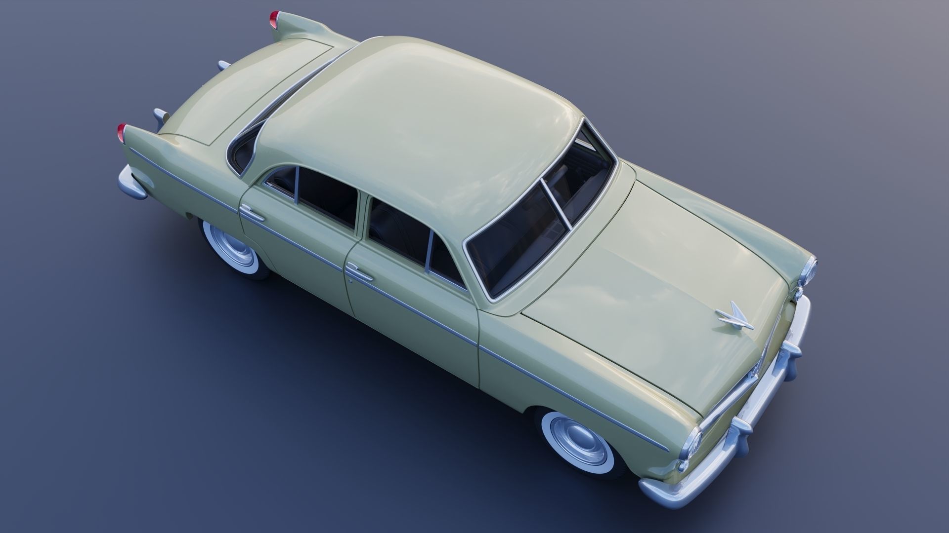 WILLYS AERO 1952 4 Door 3D print model_11